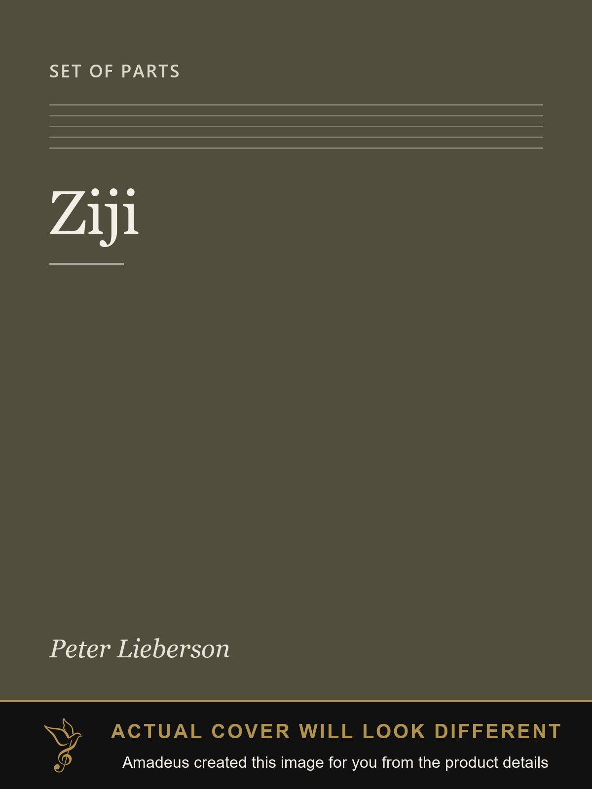 Ziji - Amadeus created this image from the product details; the actual cover will look different