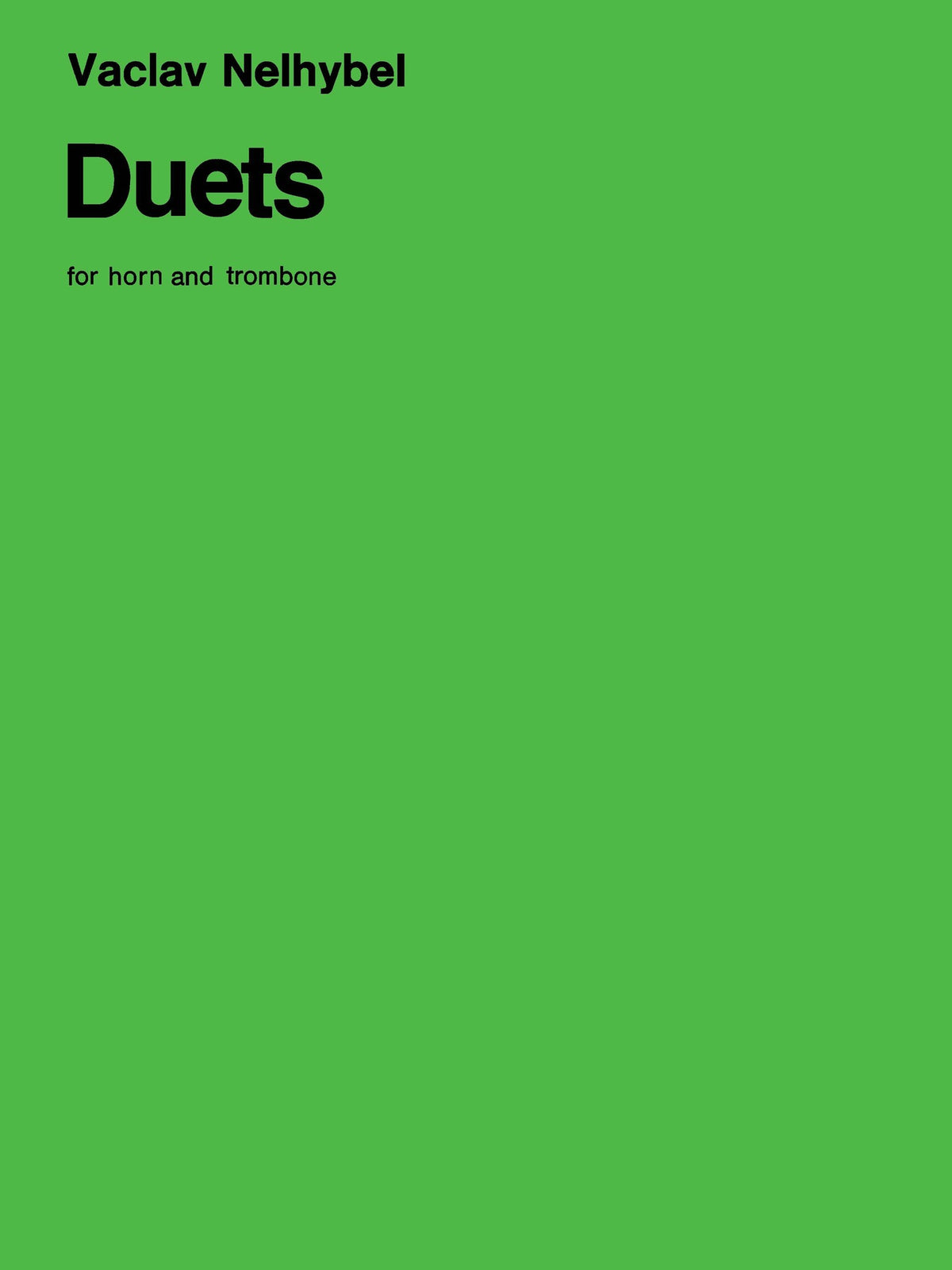 Product Cover for Duets for Horn and Trombone