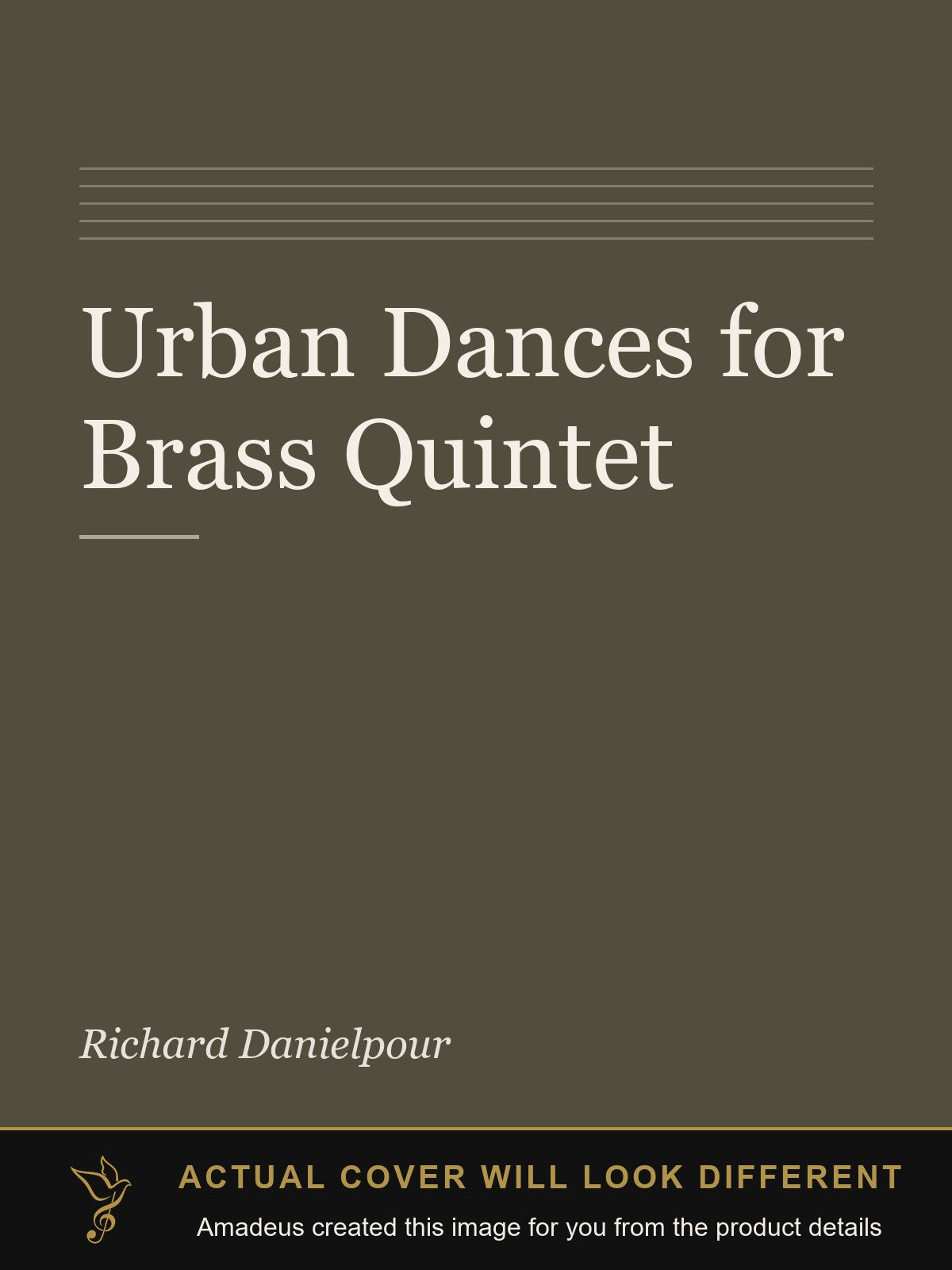 Urban Dances for Brass Quintet - Amadeus created this image from the product details; the actual cover will look different