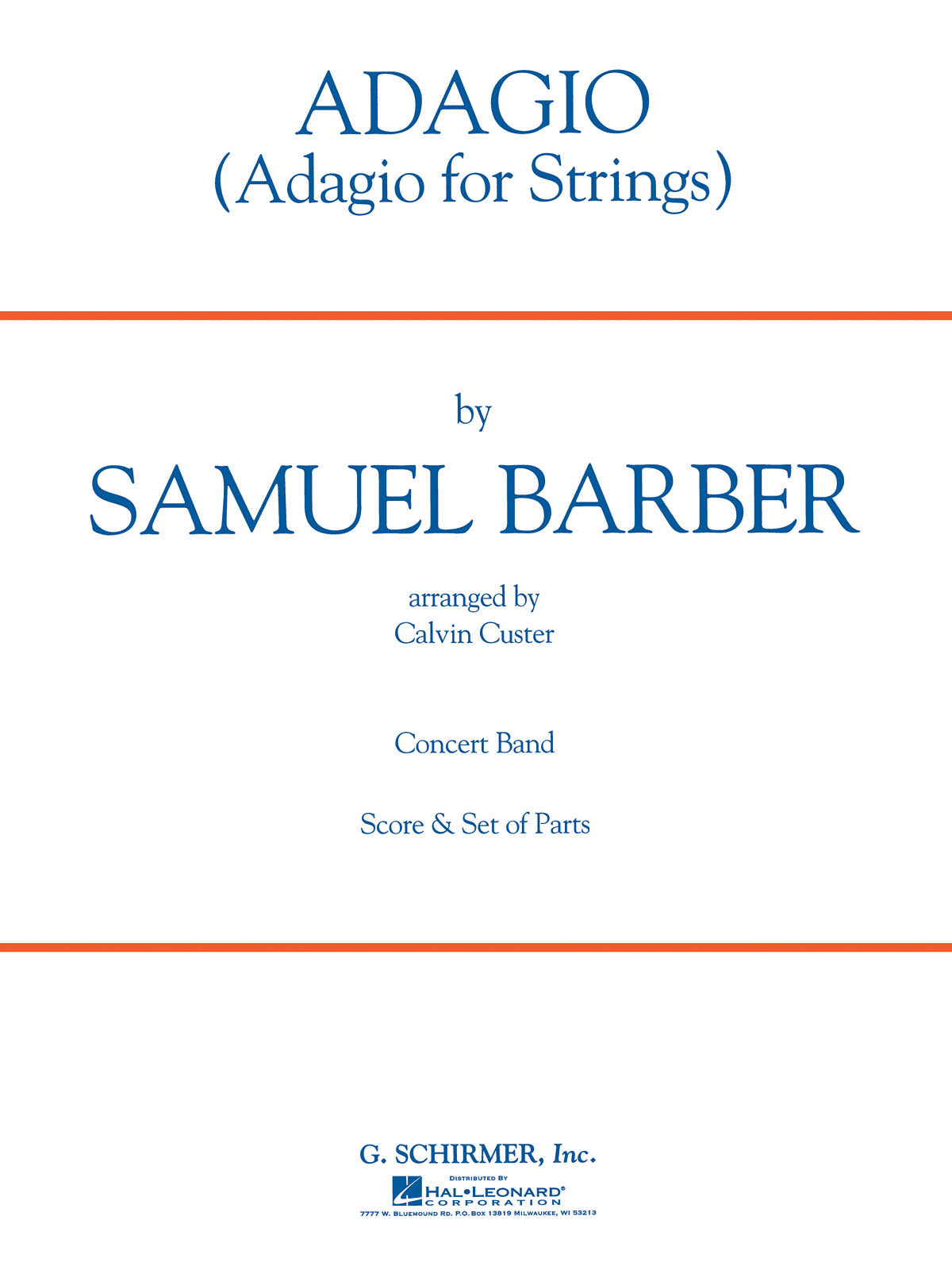 Product Cover for Adagio for Strings