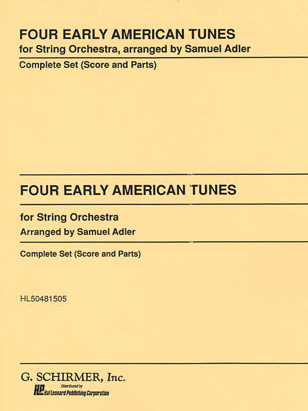 Product Cover for Four Early American Tunes Set String Orchestra Sc & Pts