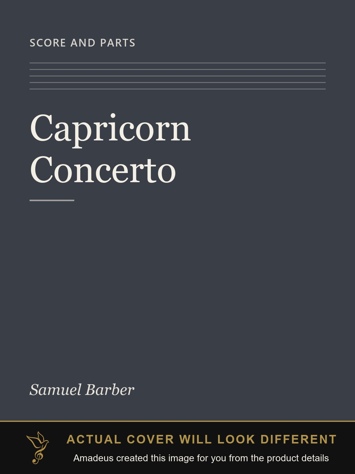 Capricorn Concerto - Amadeus created this image from the product details; the actual cover will look different
