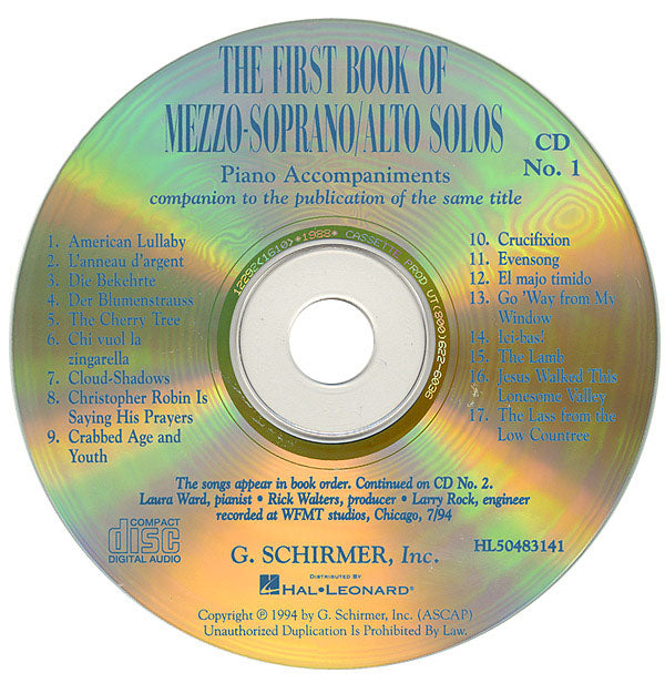 Product Cover for The First Book of Mezzo-Soprano/Alto Solos