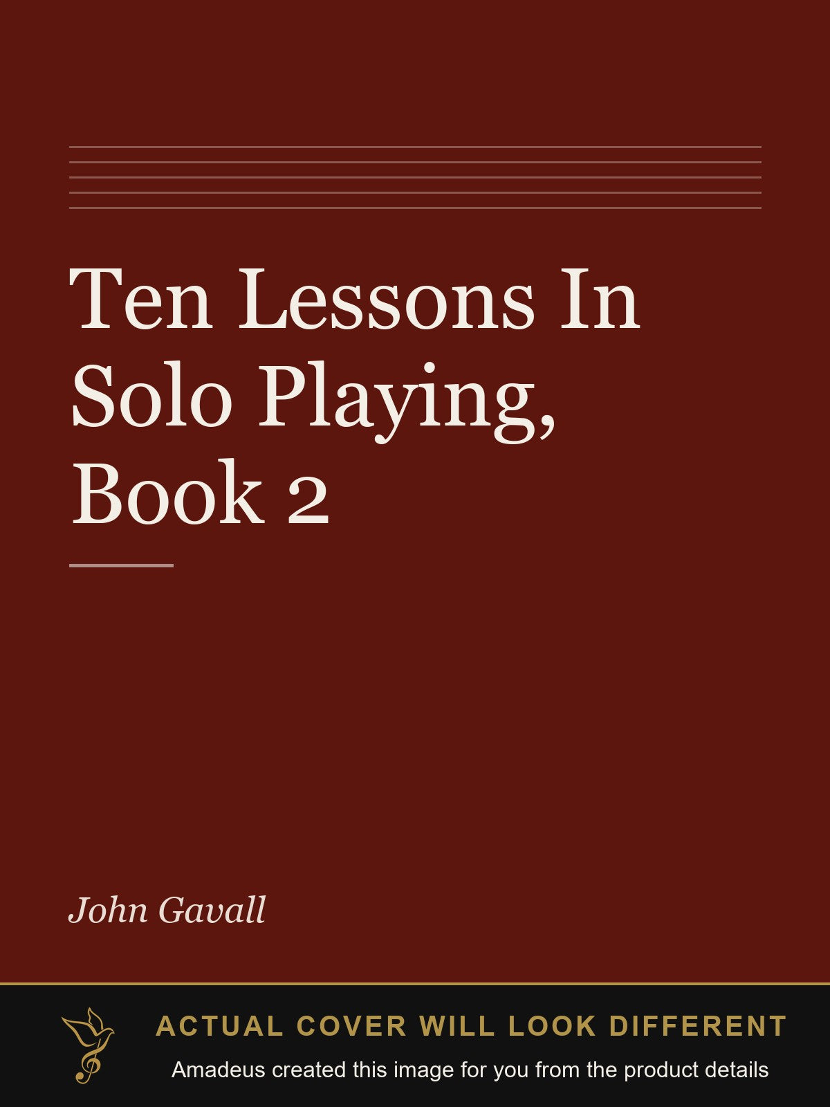 Ten Lessons In Solo Playing, Book 2 - Amadeus created this image from the product details; the actual cover will look different
