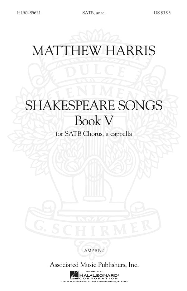 Product Cover for Shakespeare Songs, Book V