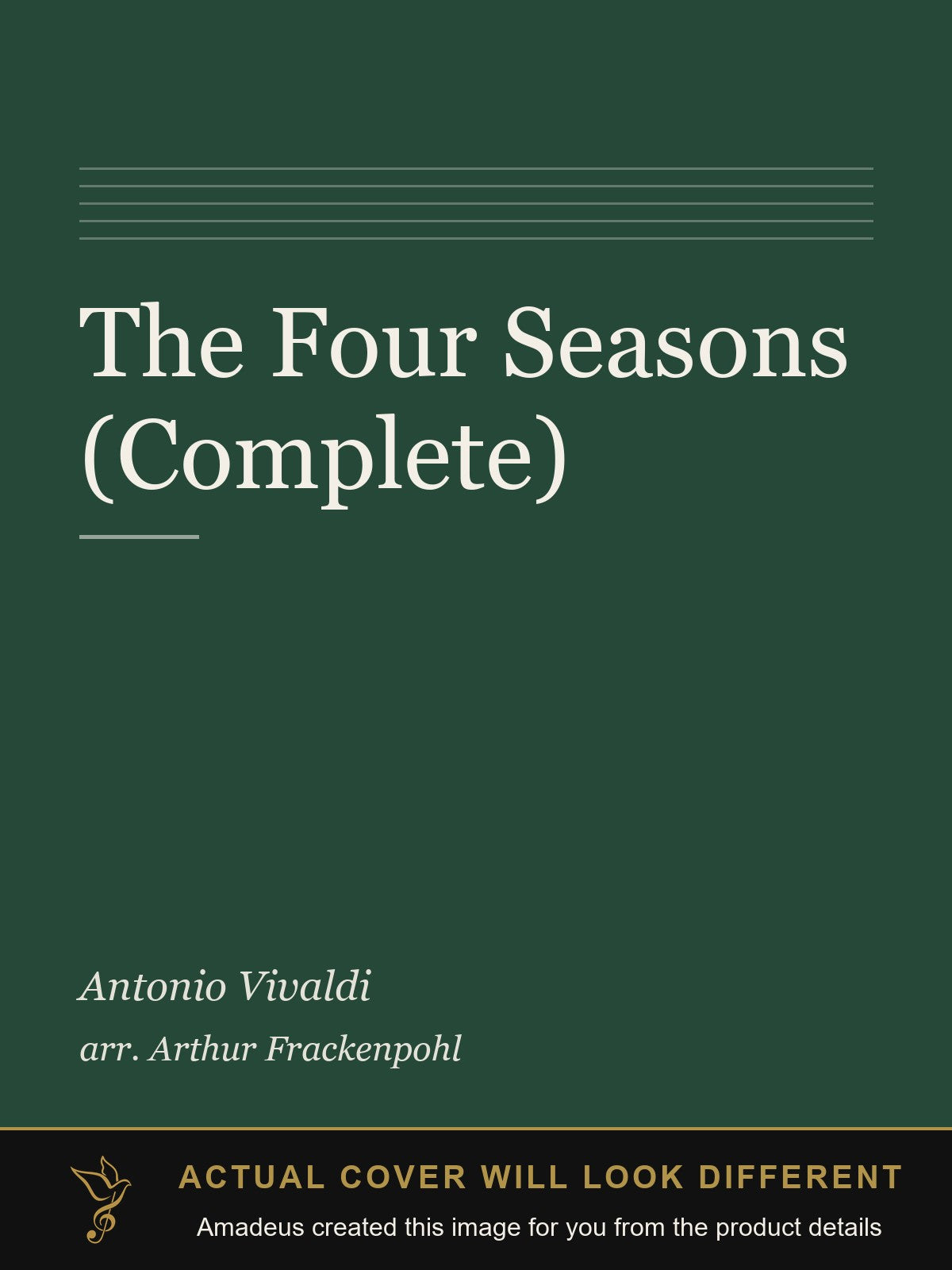 The Four Seasons (Complete) - Amadeus created this image from the product details; the actual cover will look different