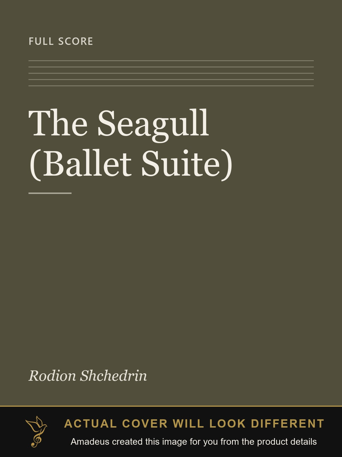 The Seagull (Ballet Suite) - Amadeus created this image from the product details; the actual cover will look different