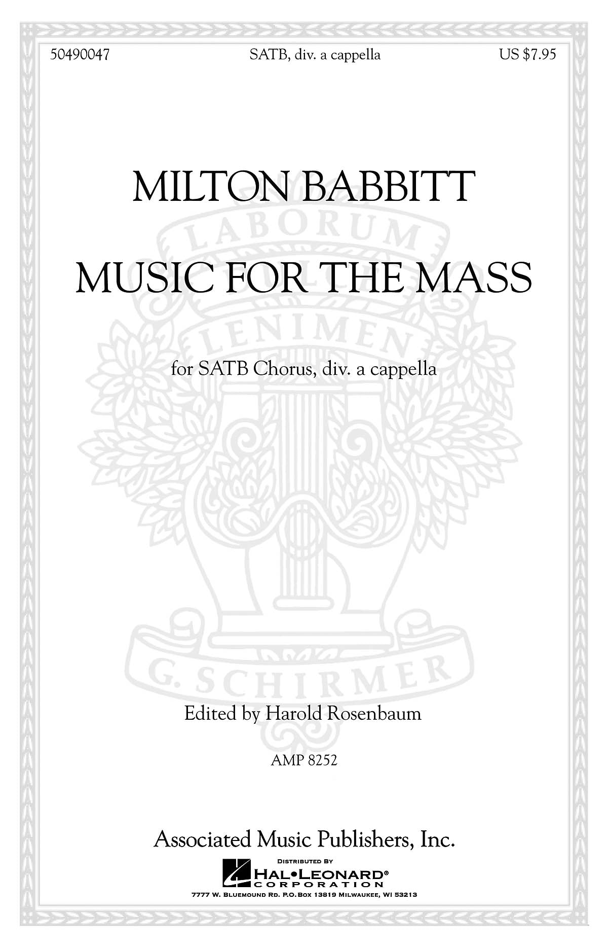 Product Cover for Music for the Mass