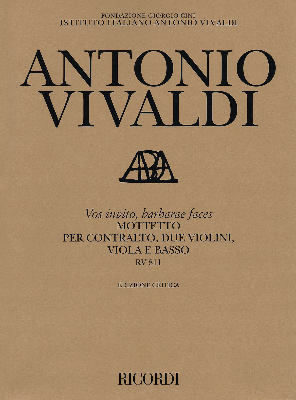 Product Cover for Vos Invito, Barbarae Faces Motet, RV 811