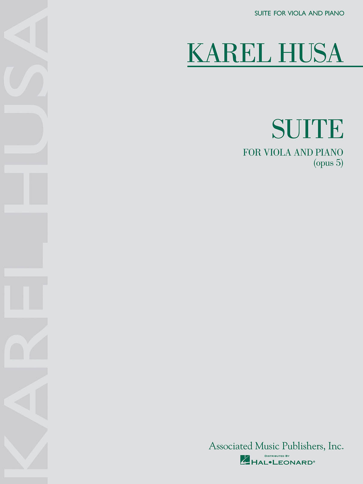 Product Cover for Karel Husa – Suite for Viola and Piano, Op. 5