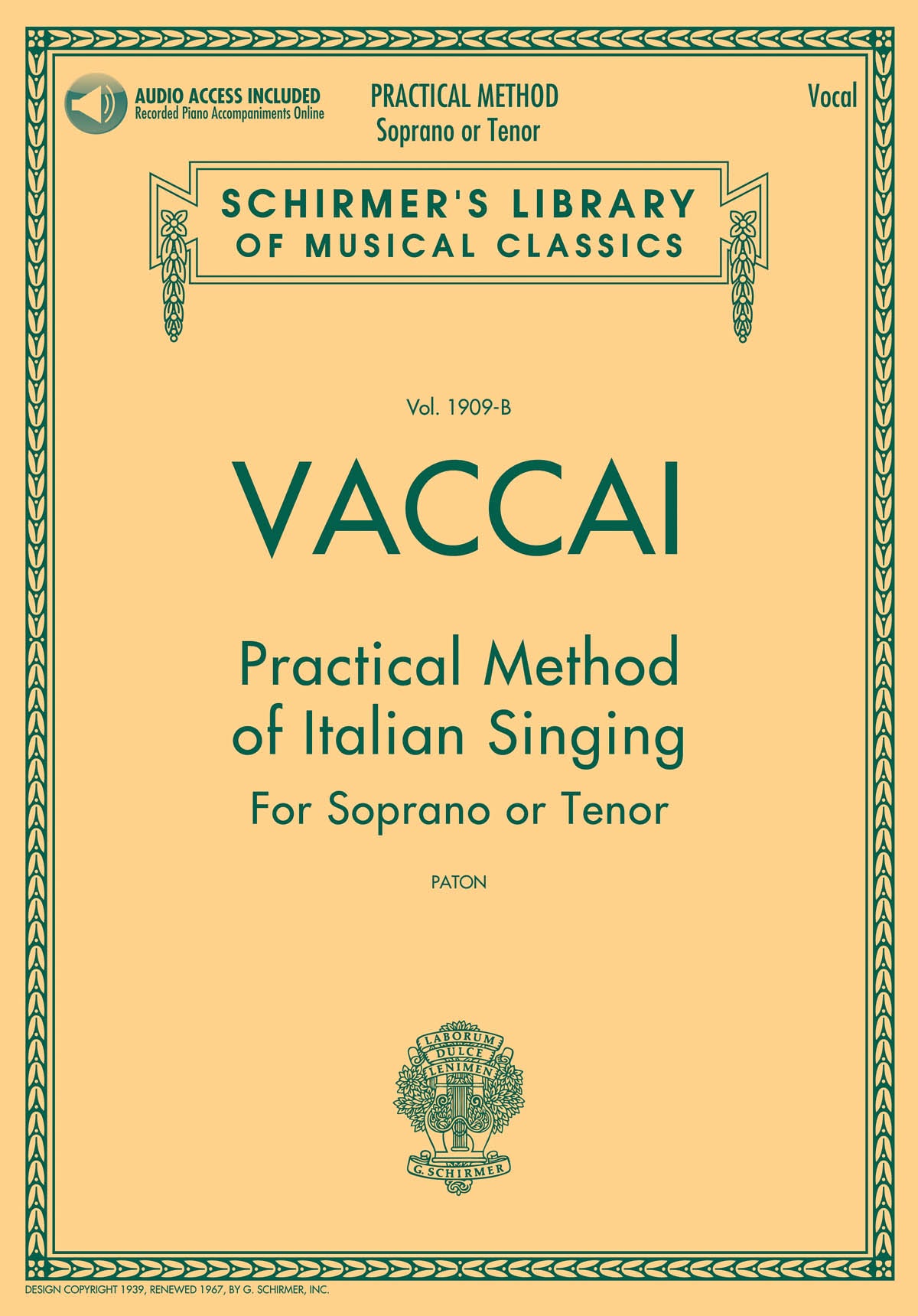 Product Cover for Practical Method of Italian Singing