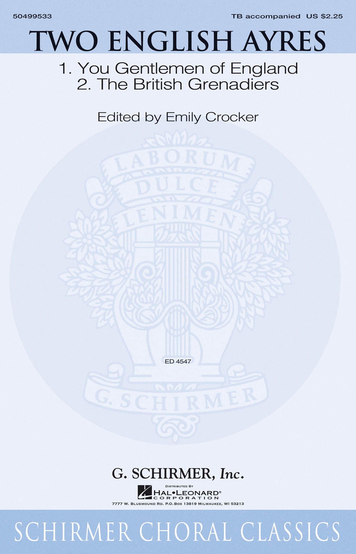 Product Cover for Two English Ayres