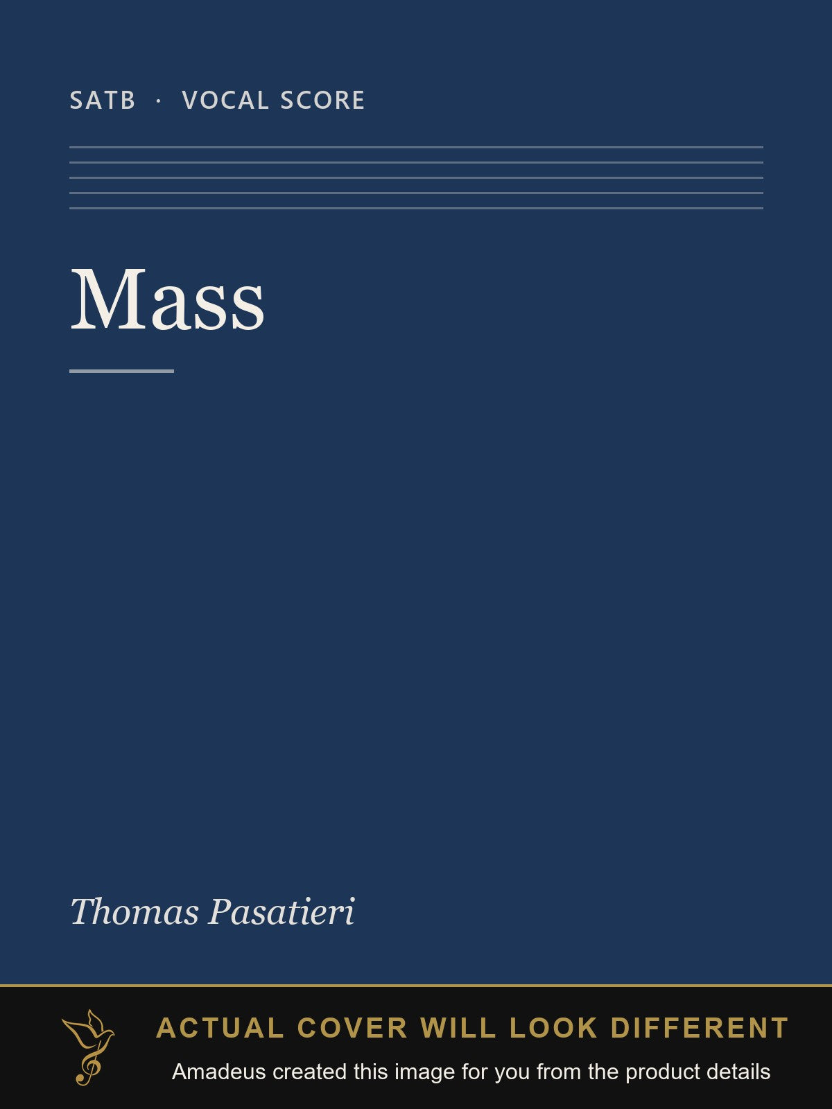 Mass - Amadeus created this image from the product details; the actual cover will look different