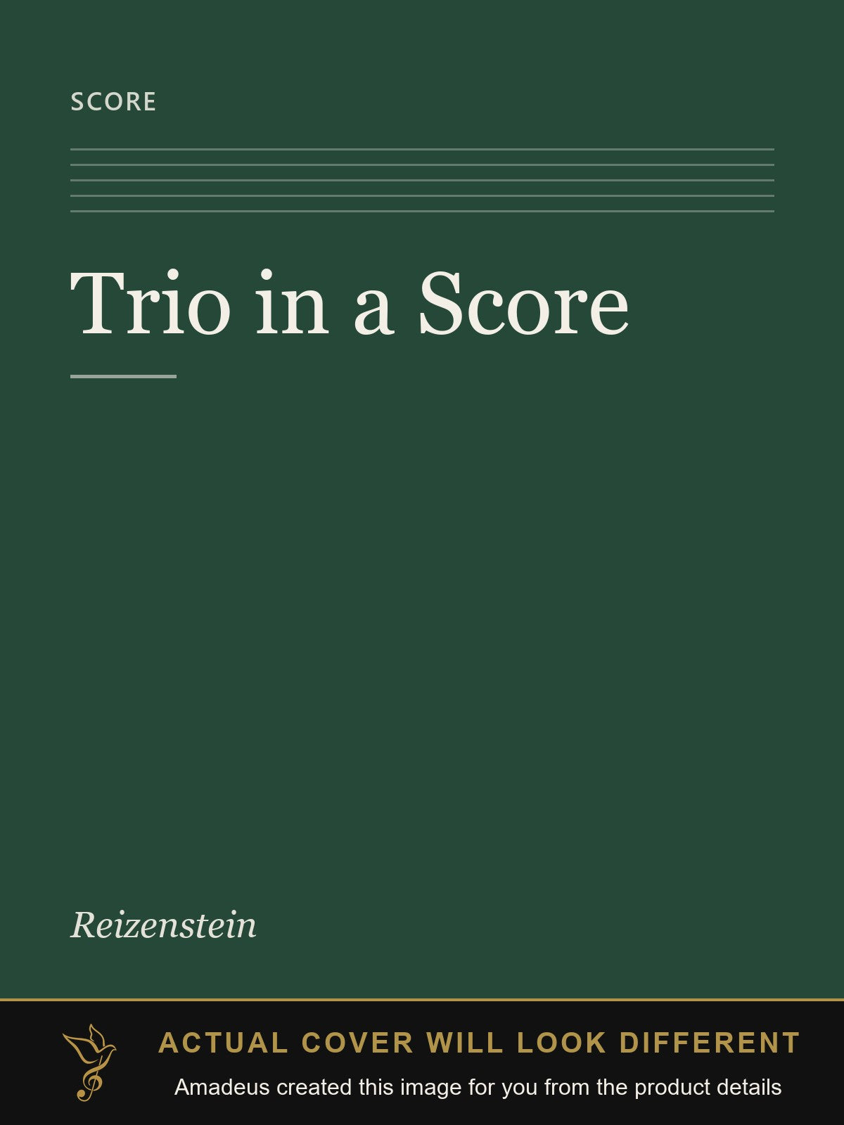 Trio in a Score - Amadeus created this image from the product details; the actual cover will look different