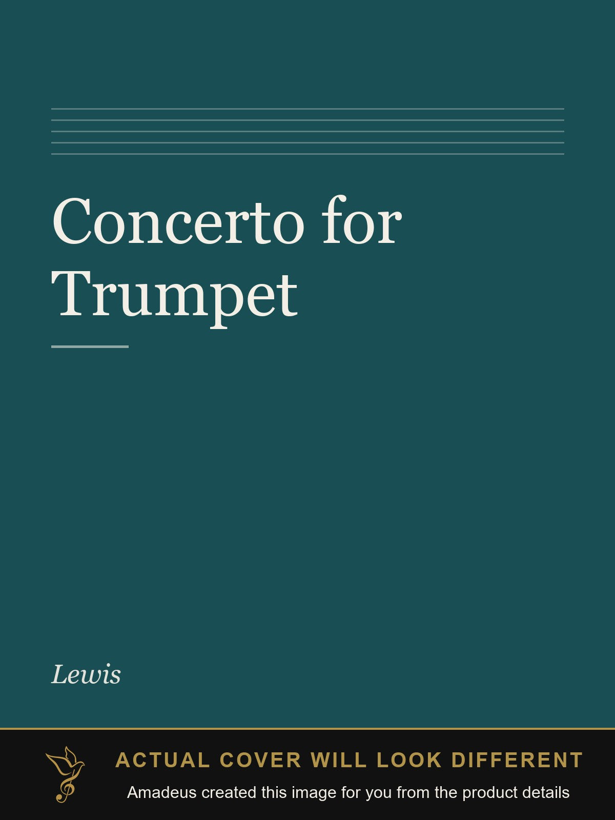 Concerto for Trumpet - Amadeus created this image from the product details; the actual cover will look different