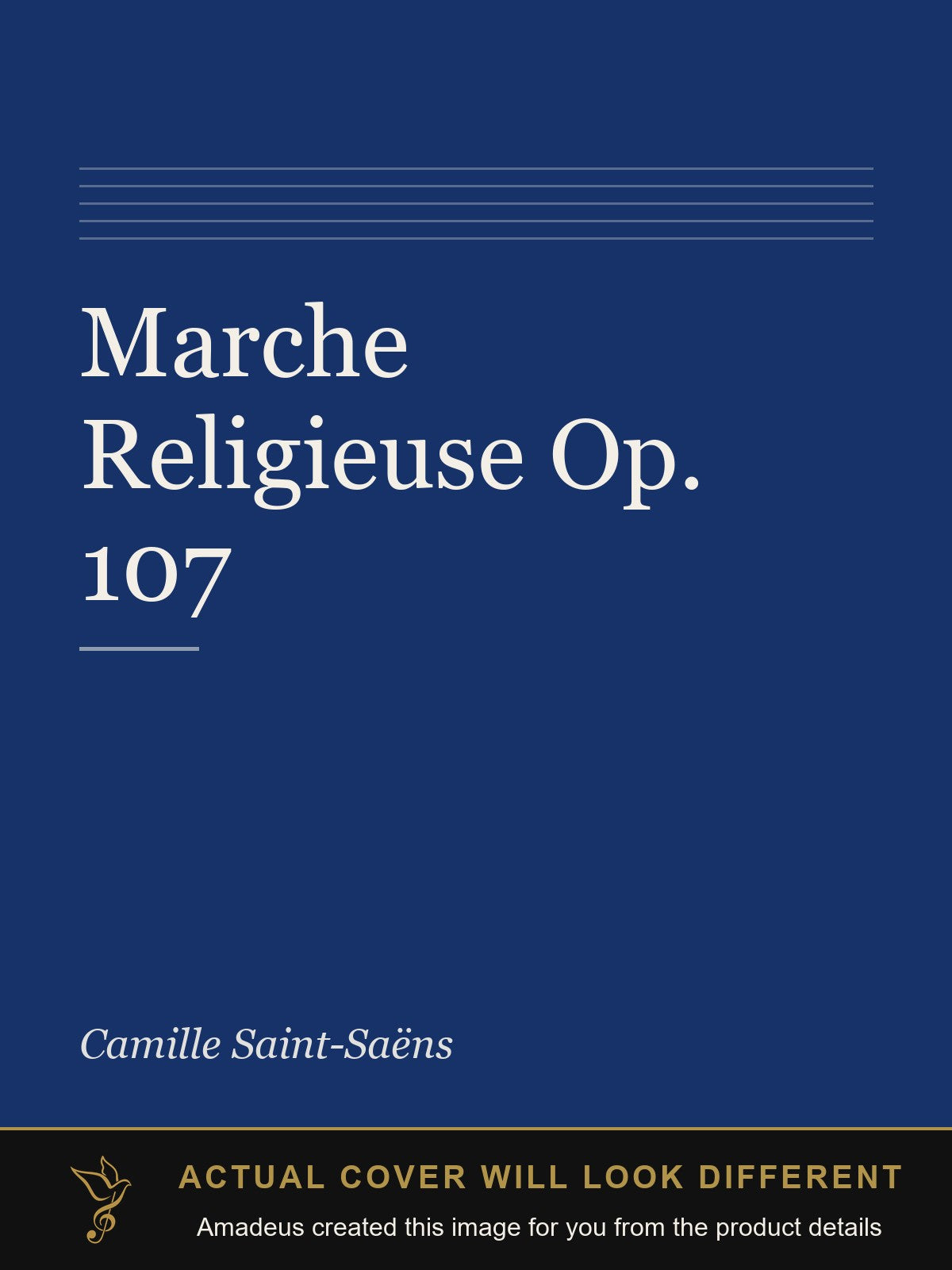 Marche Religieuse Op. 107 - Amadeus created this image from the product details; the actual cover will look different