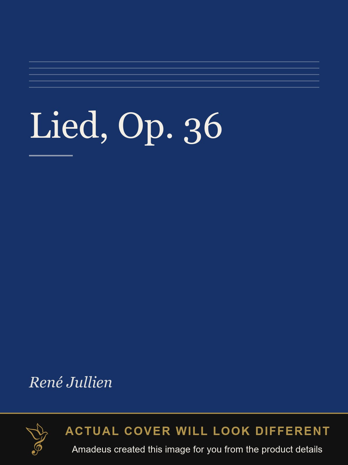 Lied, Op. 36 - Amadeus created this image from the product details; the actual cover will look different
