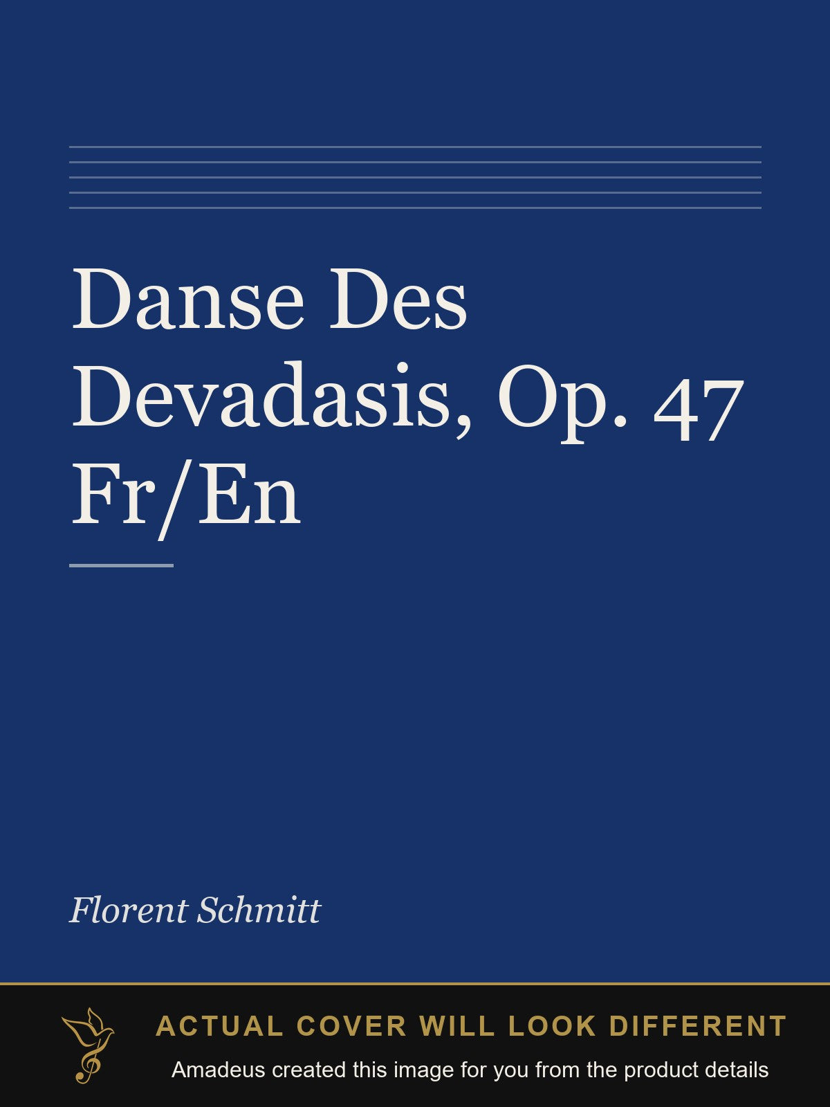 Danse Des Devadasis, Op. 47 Fr/En - Amadeus created this image from the product details; the actual cover will look different