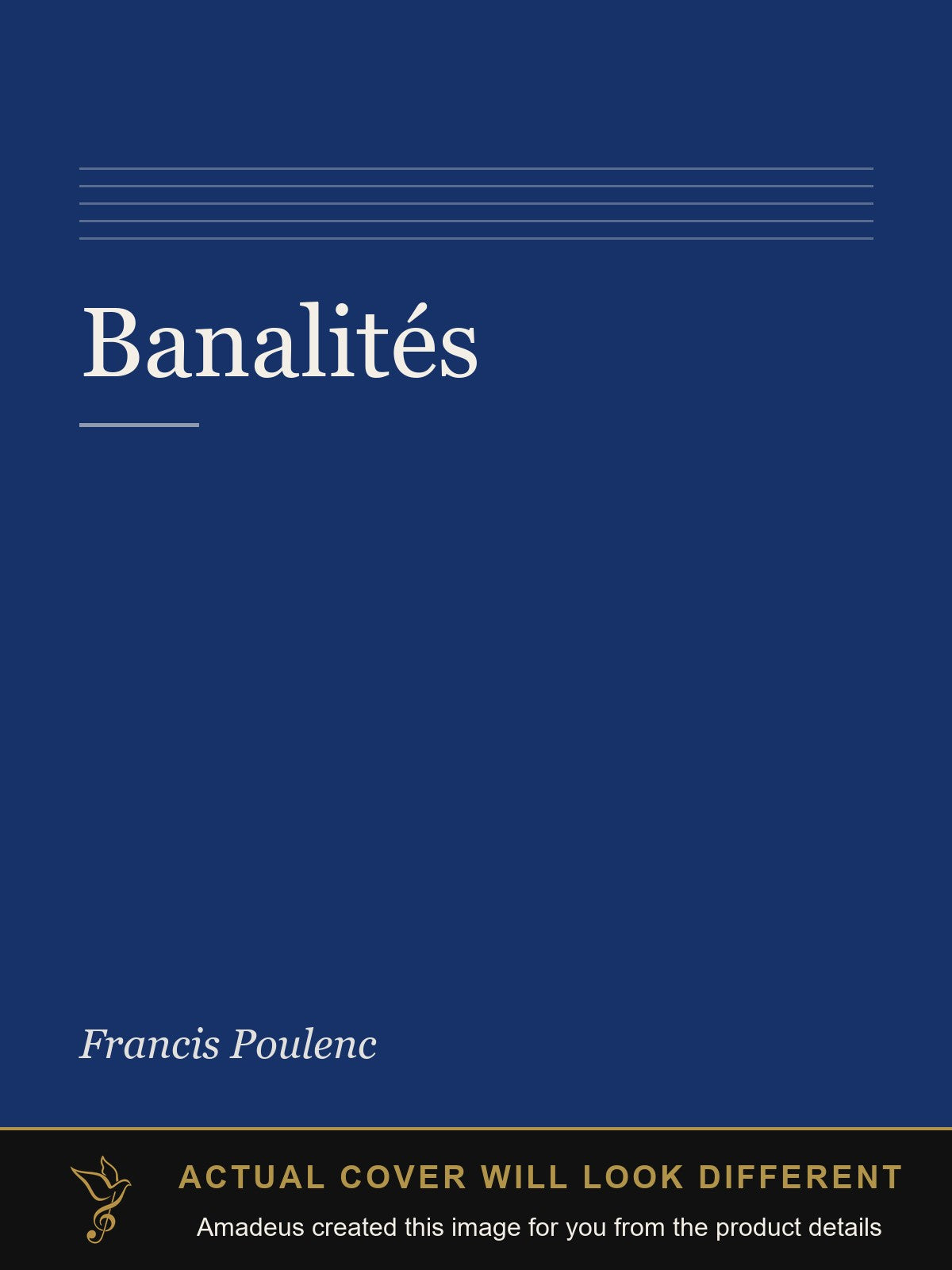 Banalités - Amadeus created this image from the product details; the actual cover will look different