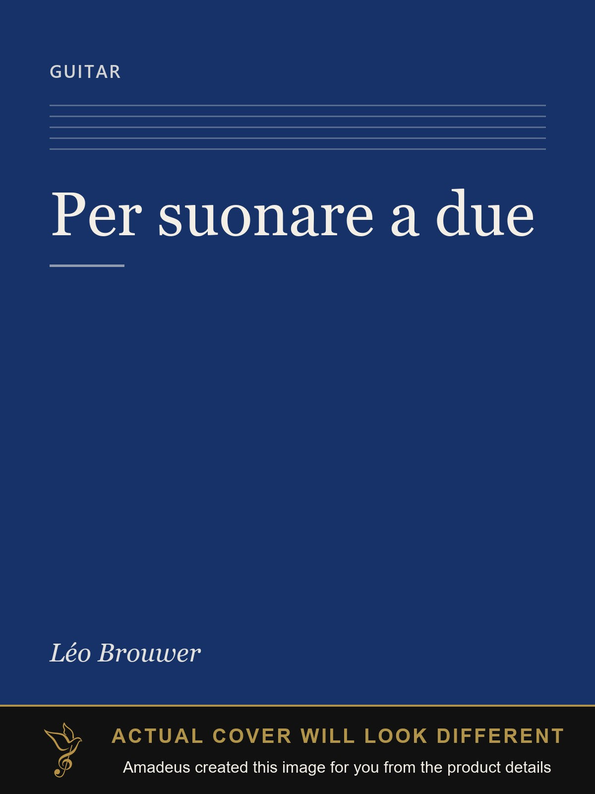 Per suonare a due - Amadeus created this image from the product details; the actual cover will look different