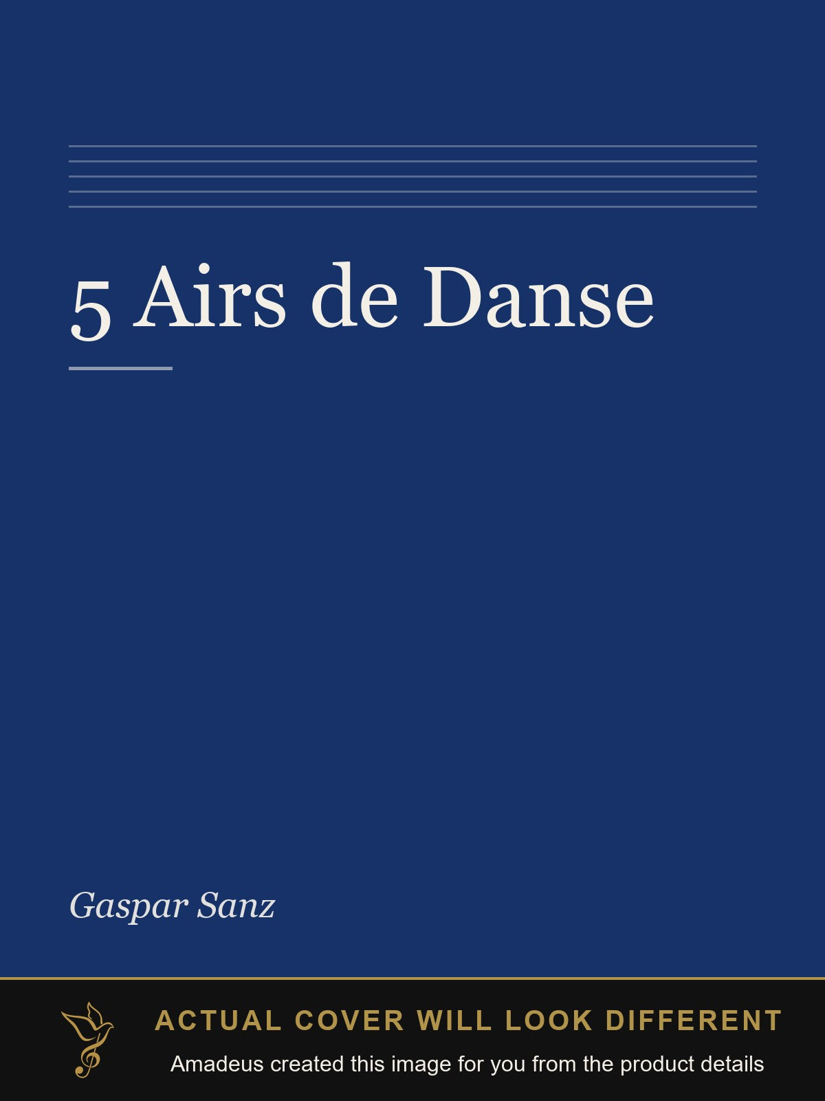 5 Airs de Danse - Amadeus created this image from the product details; the actual cover will look different