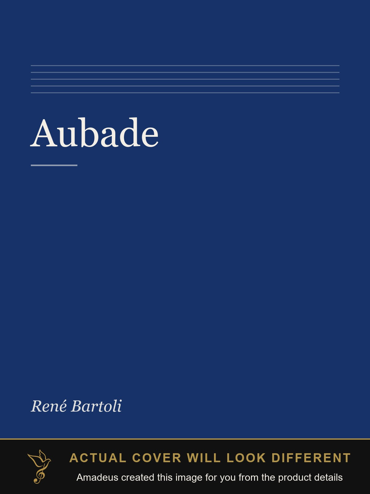 Aubade - Amadeus created this image from the product details; the actual cover will look different