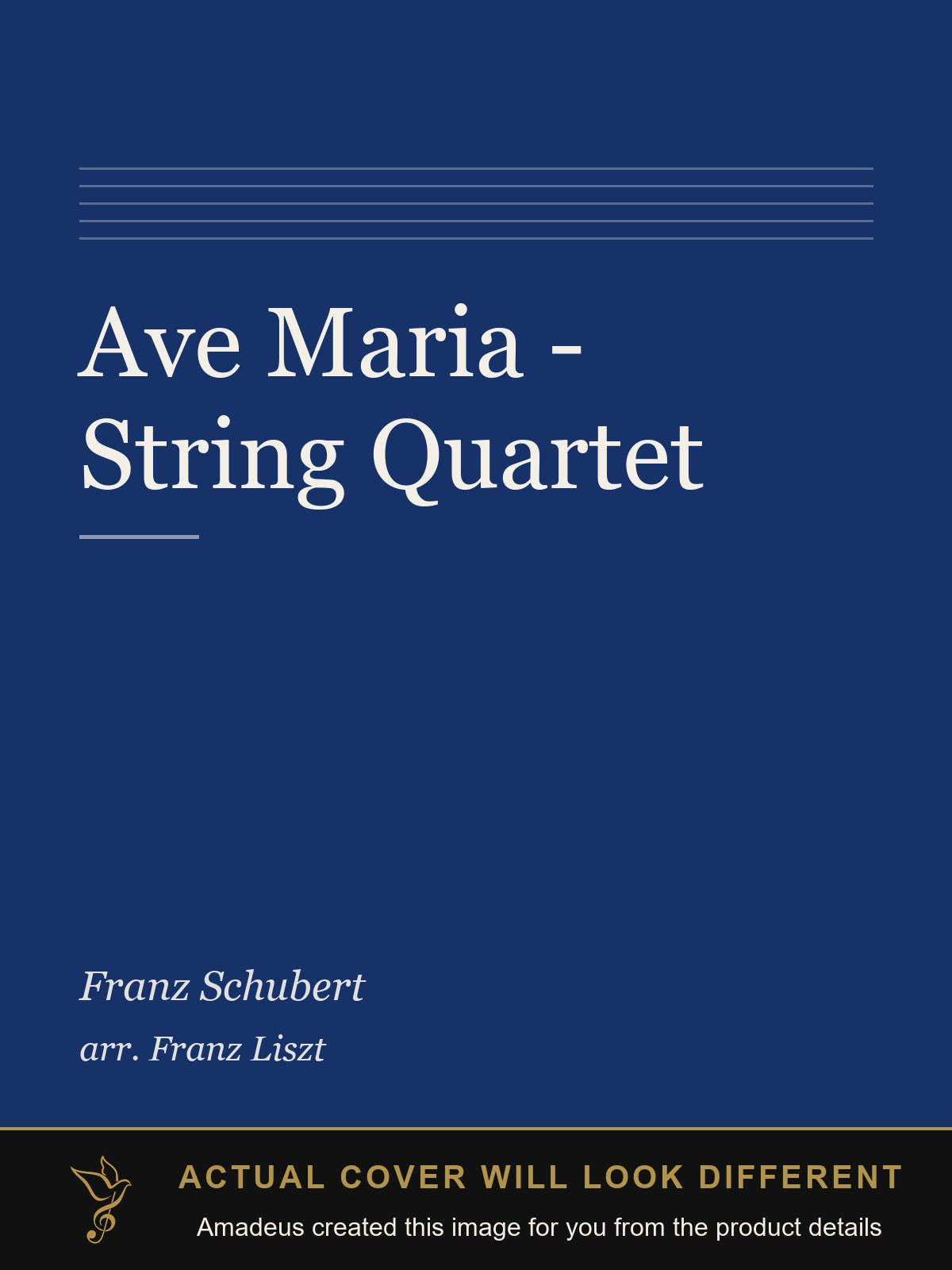 Ave Maria - String Quartet - Amadeus created this image from the product details; the actual cover will look different