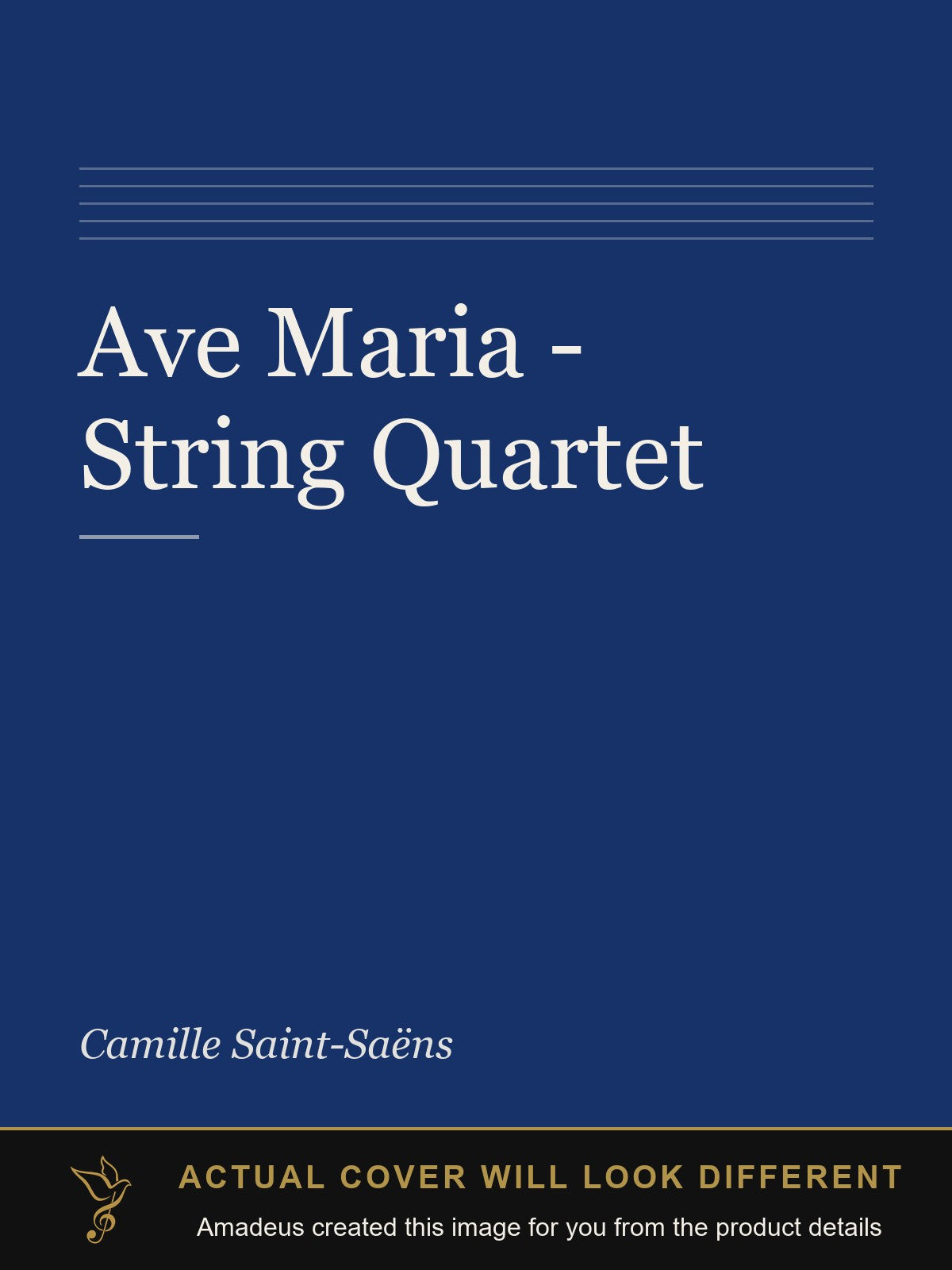 Ave Maria - String Quartet - Amadeus created this image from the product details; the actual cover will look different