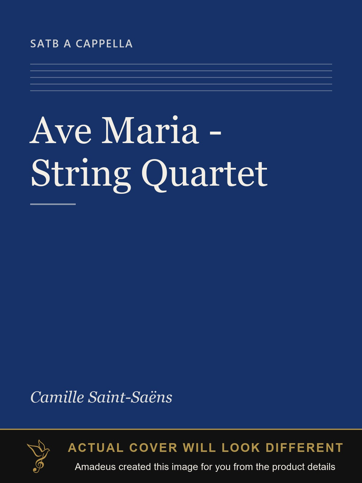Ave Maria - String Quartet - Amadeus created this image from the product details; the actual cover will look different