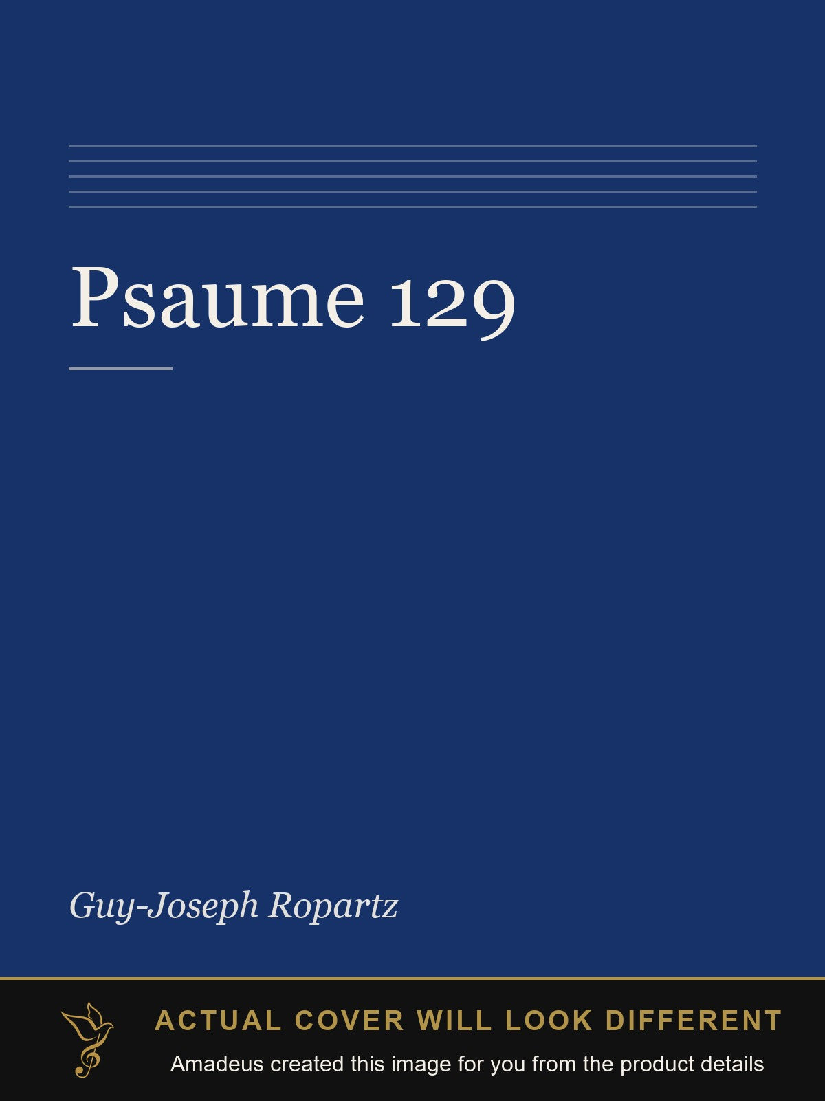 Psaume 129 - Amadeus created this image from the product details; the actual cover will look different