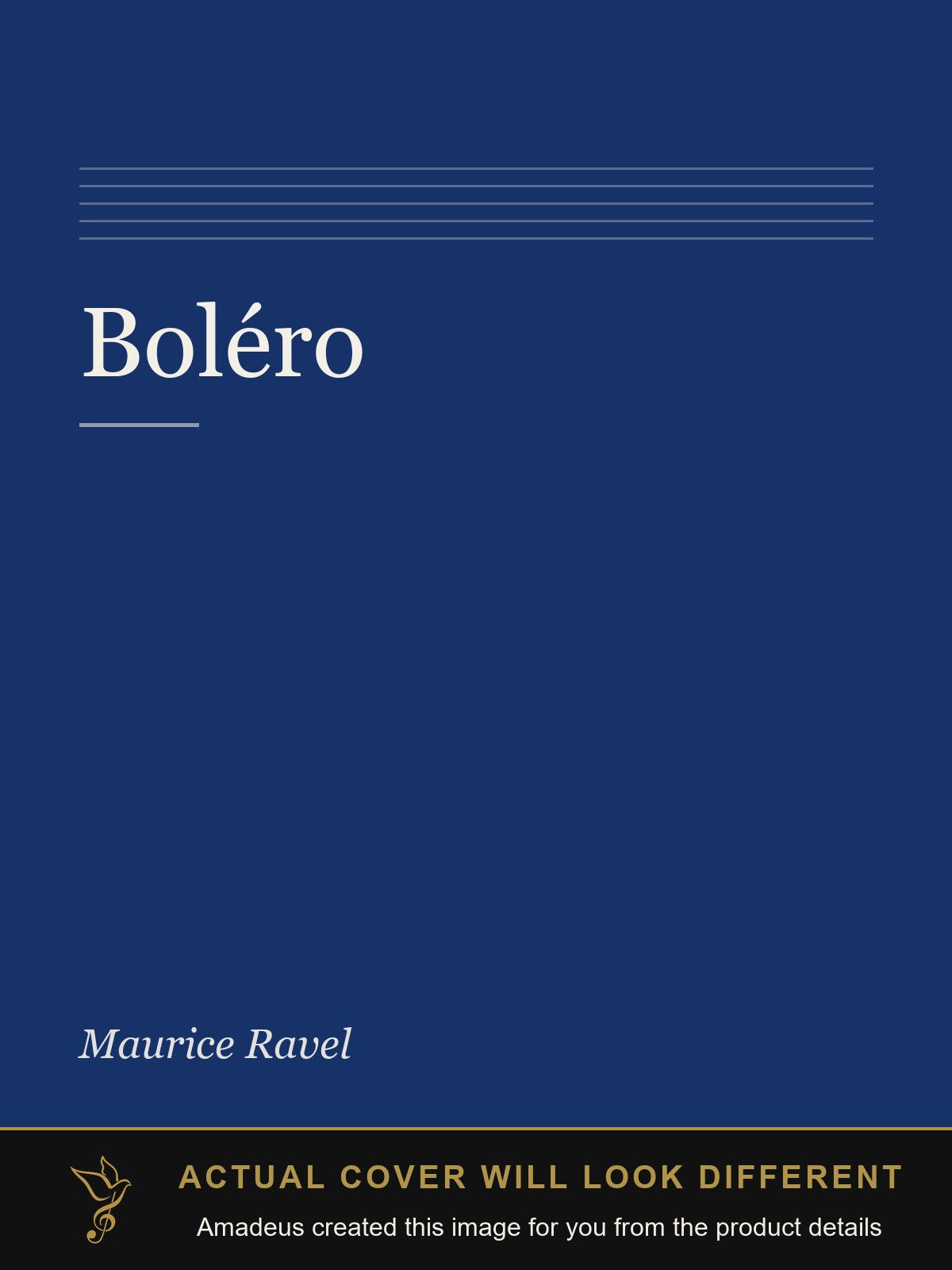 Boléro - Amadeus created this image from the product details; the actual cover will look different
