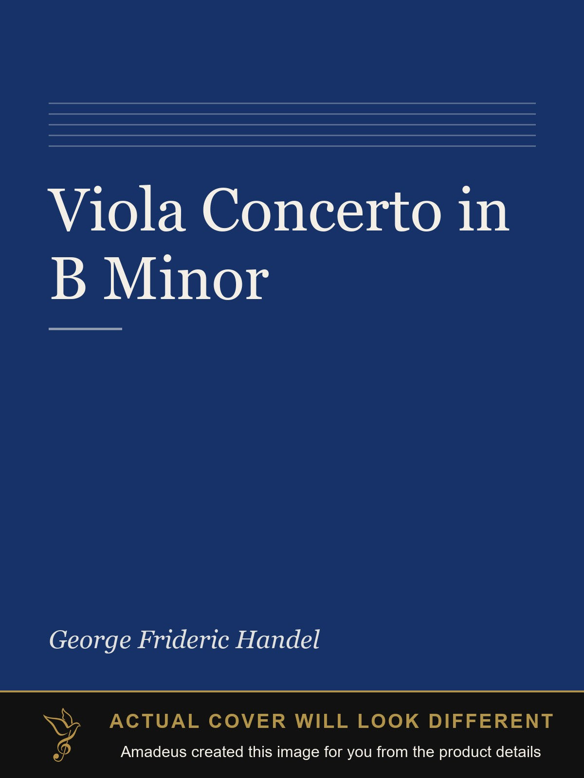 Viola Concerto in B Minor - Amadeus created this image from the product details; the actual cover will look different