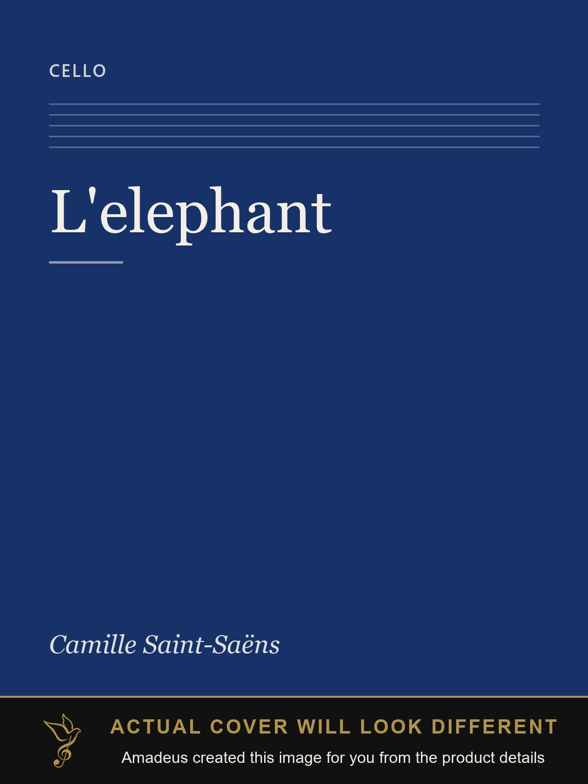 L'elephant - Amadeus created this image from the product details; the actual cover will look different