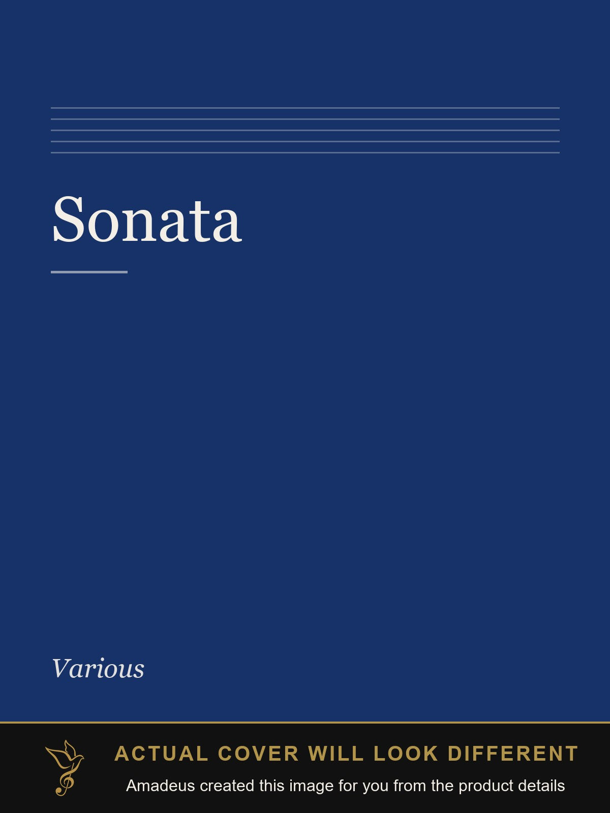 Sonata - Amadeus created this image from the product details; the actual cover will look different