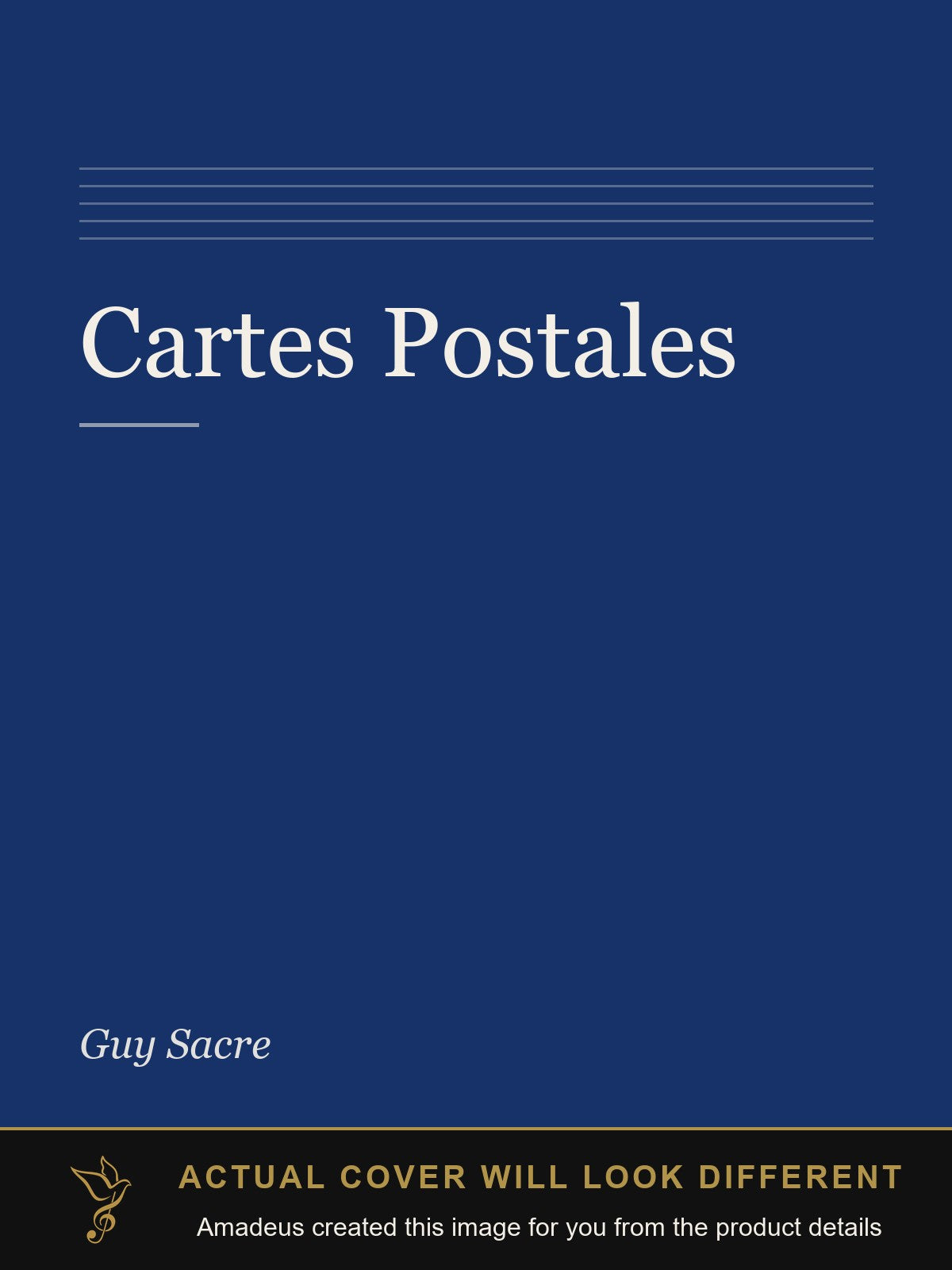 Cartes Postales - Amadeus created this image from the product details; the actual cover will look different