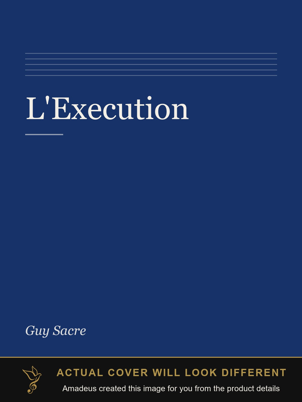L'Execution - Amadeus created this image from the product details; the actual cover will look different
