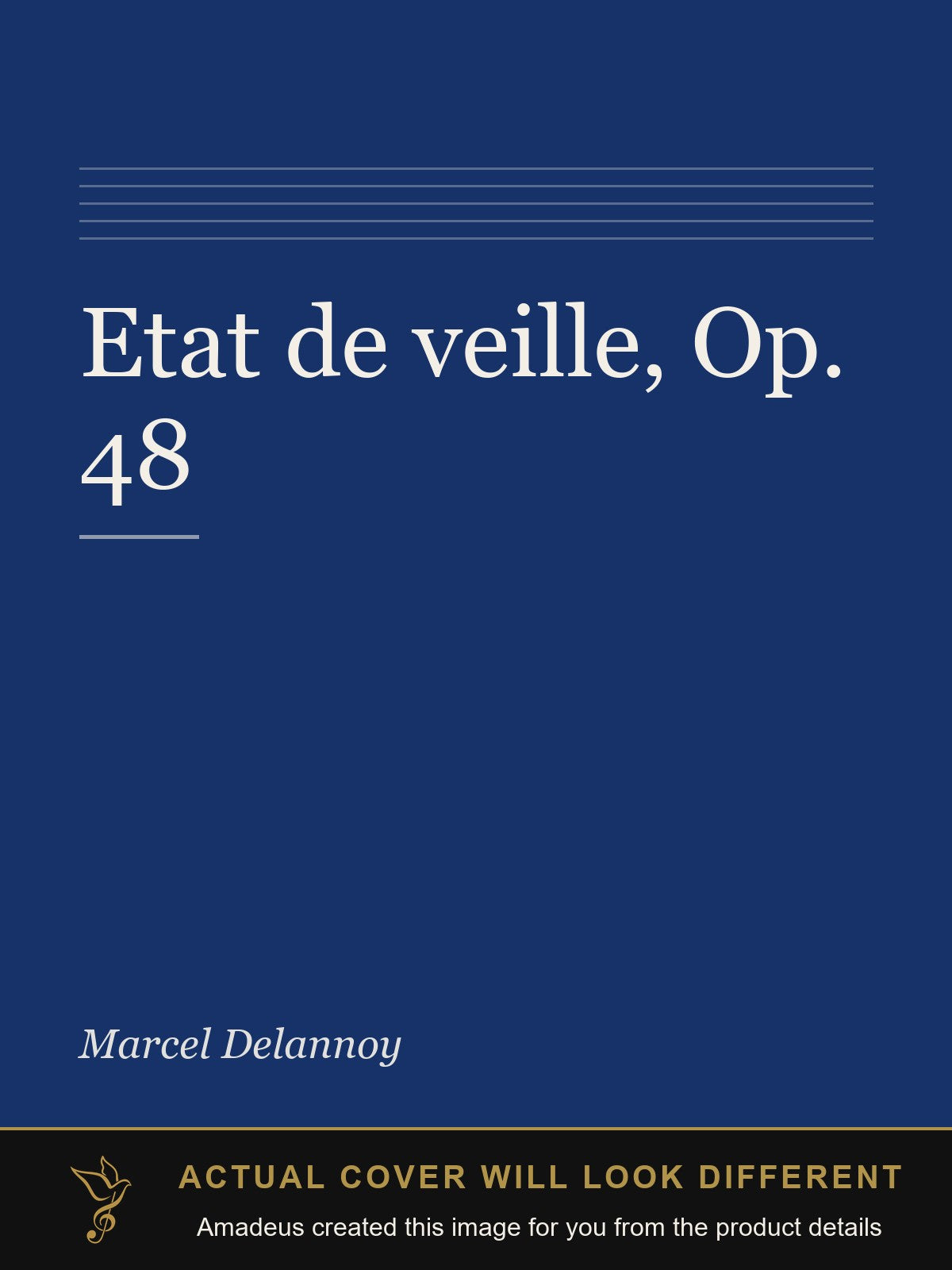 Etat de veille, Op. 48 - Amadeus created this image from the product details; the actual cover will look different