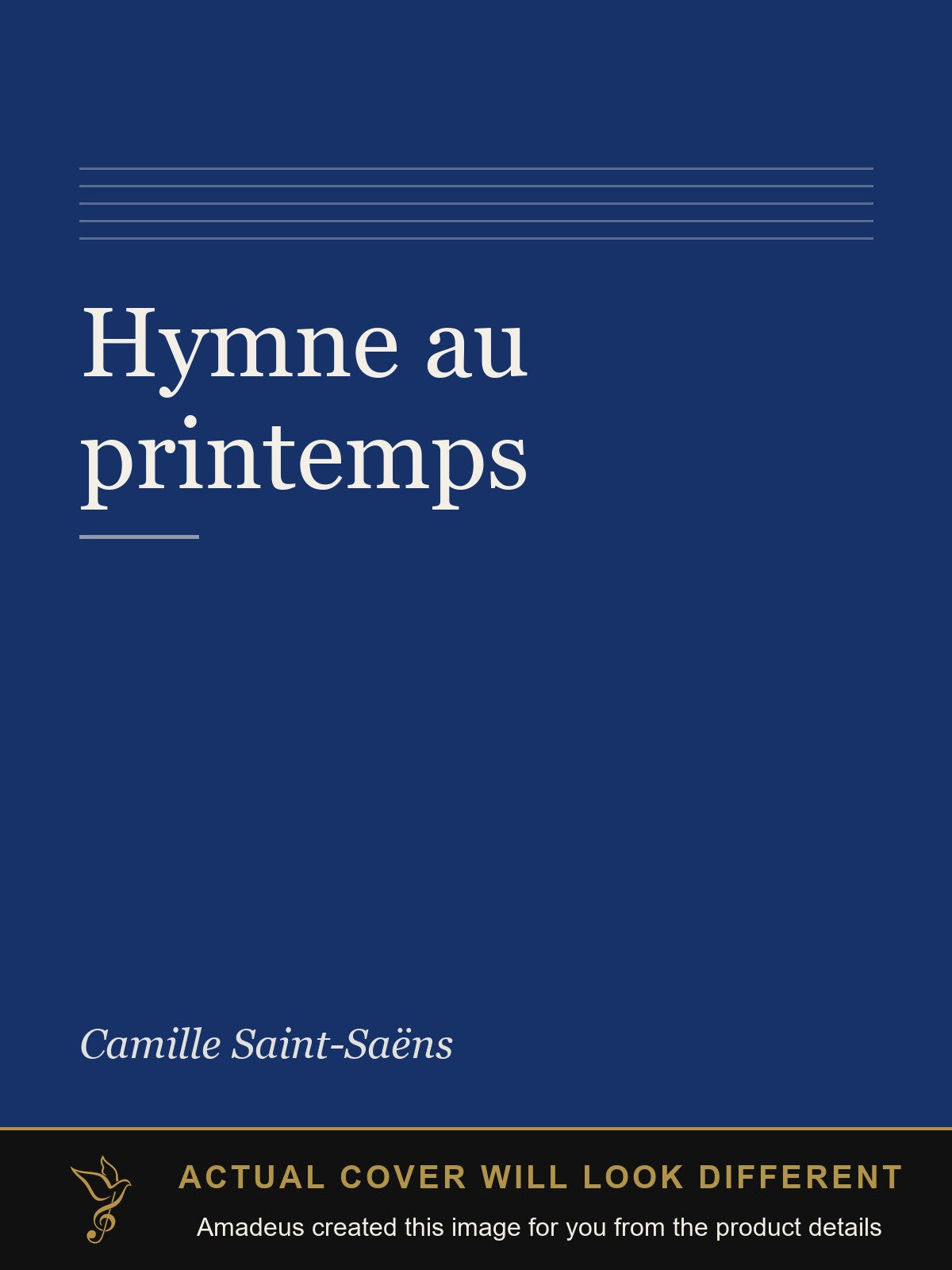Hymne au printemps - Amadeus created this image from the product details; the actual cover will look different