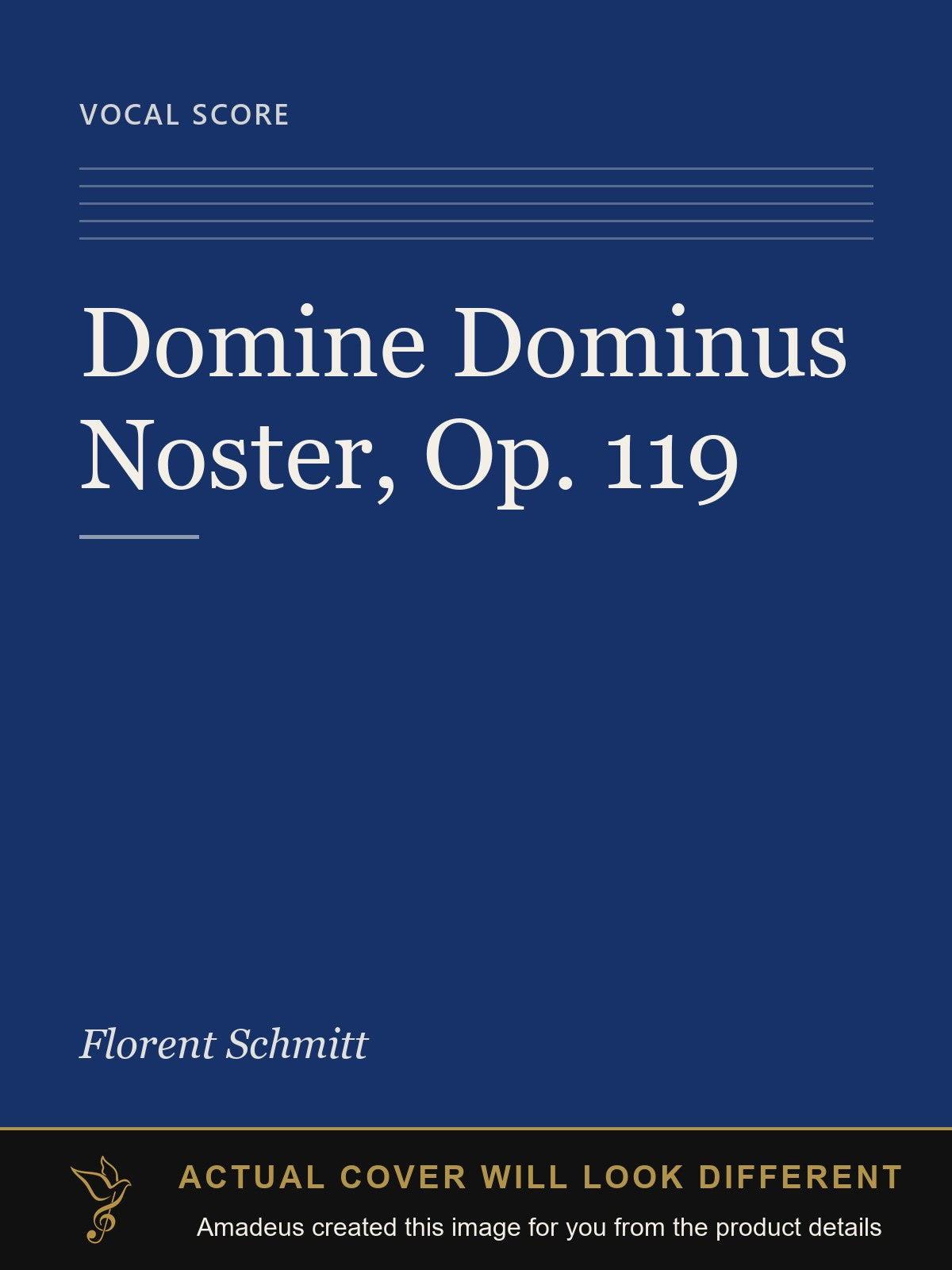 Domine Dominus Noster, Op. 119 - Amadeus created this image from the product details; the actual cover will look different