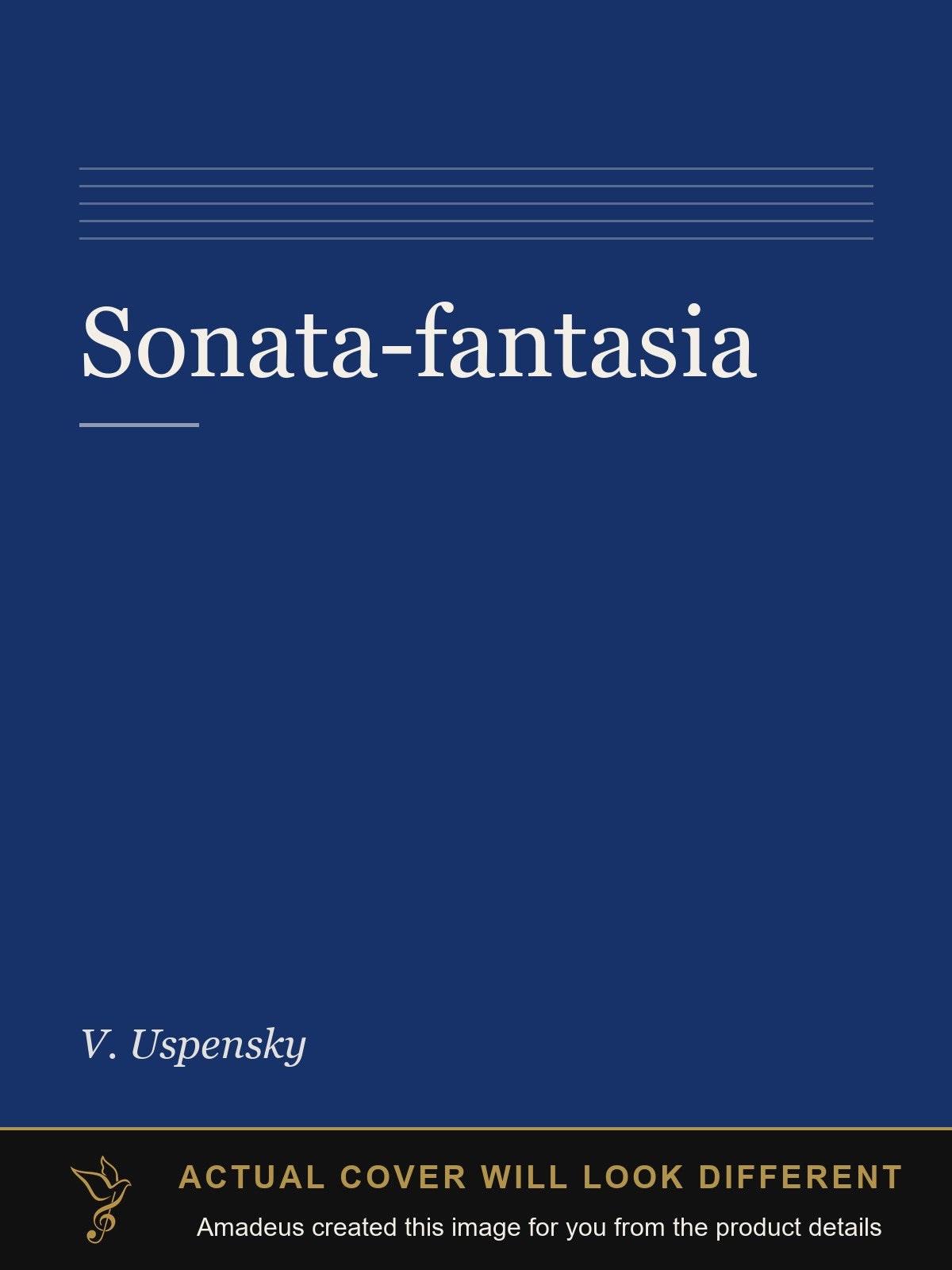 Sonata-fantasia - Amadeus created this image from the product details; the actual cover will look different