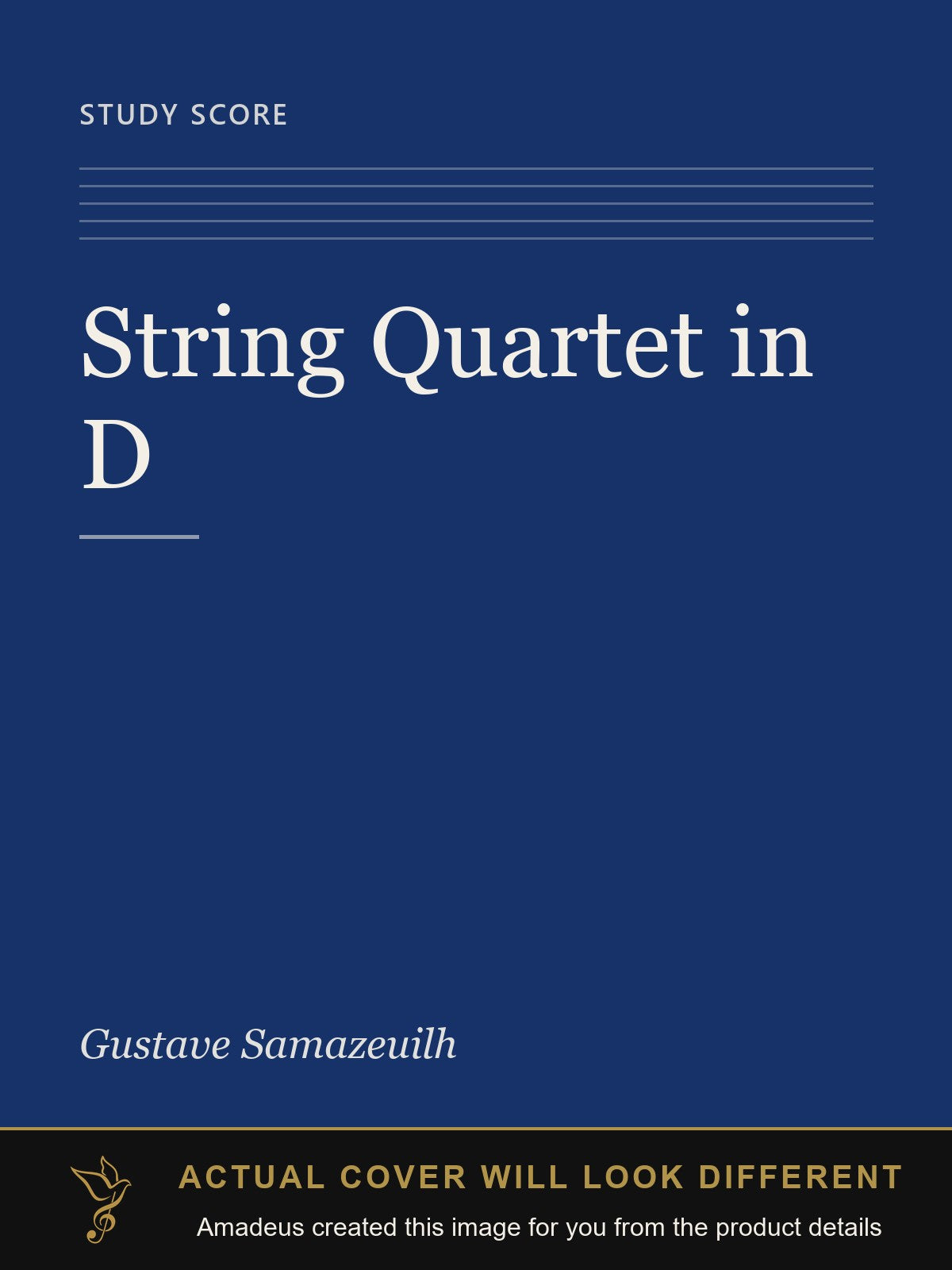 String Quartet in D - Amadeus created this image from the product details; the actual cover will look different