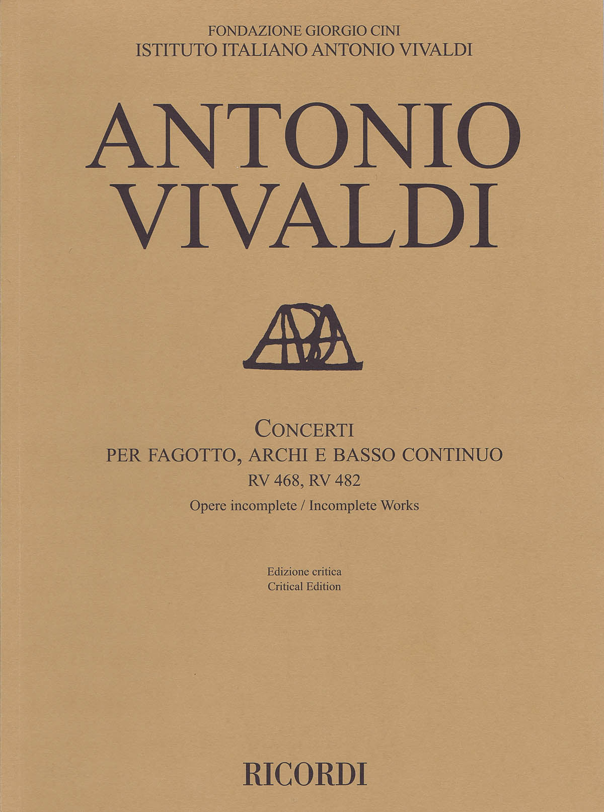 Product Cover for Concerti RV 468, 482 for Bassoon, Strings, and Basso Continuo
