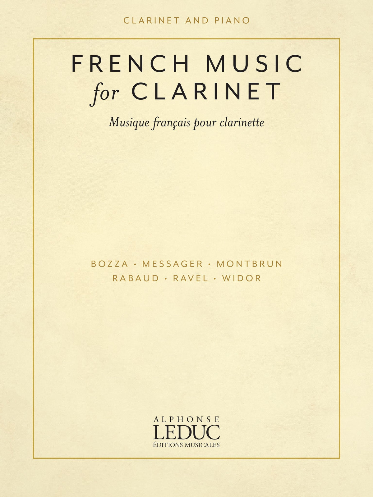 Product Cover for French Music for Clarinet