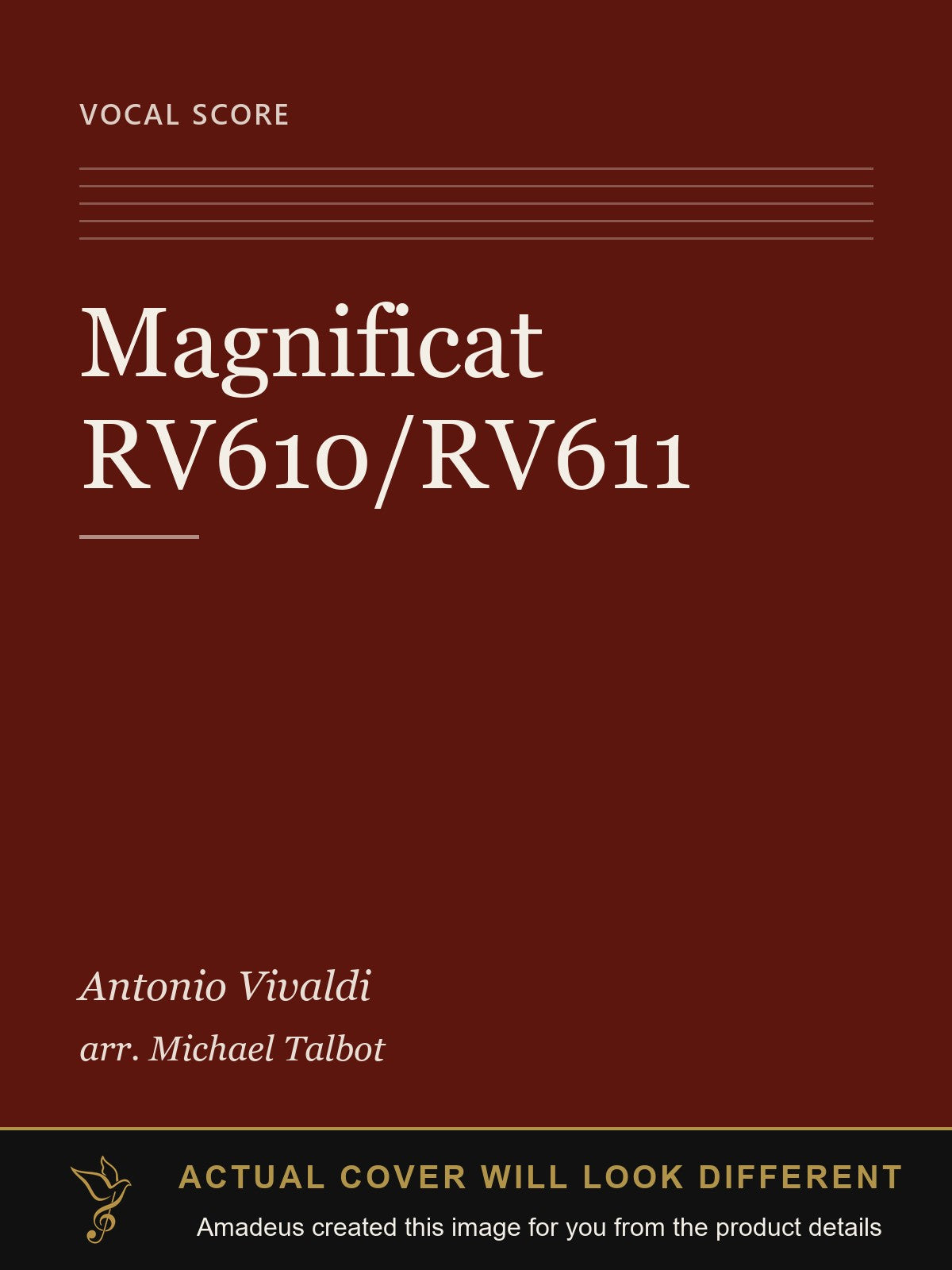 Magnificat RV610/RV611 - Amadeus created this image from the product details; the actual cover will look different