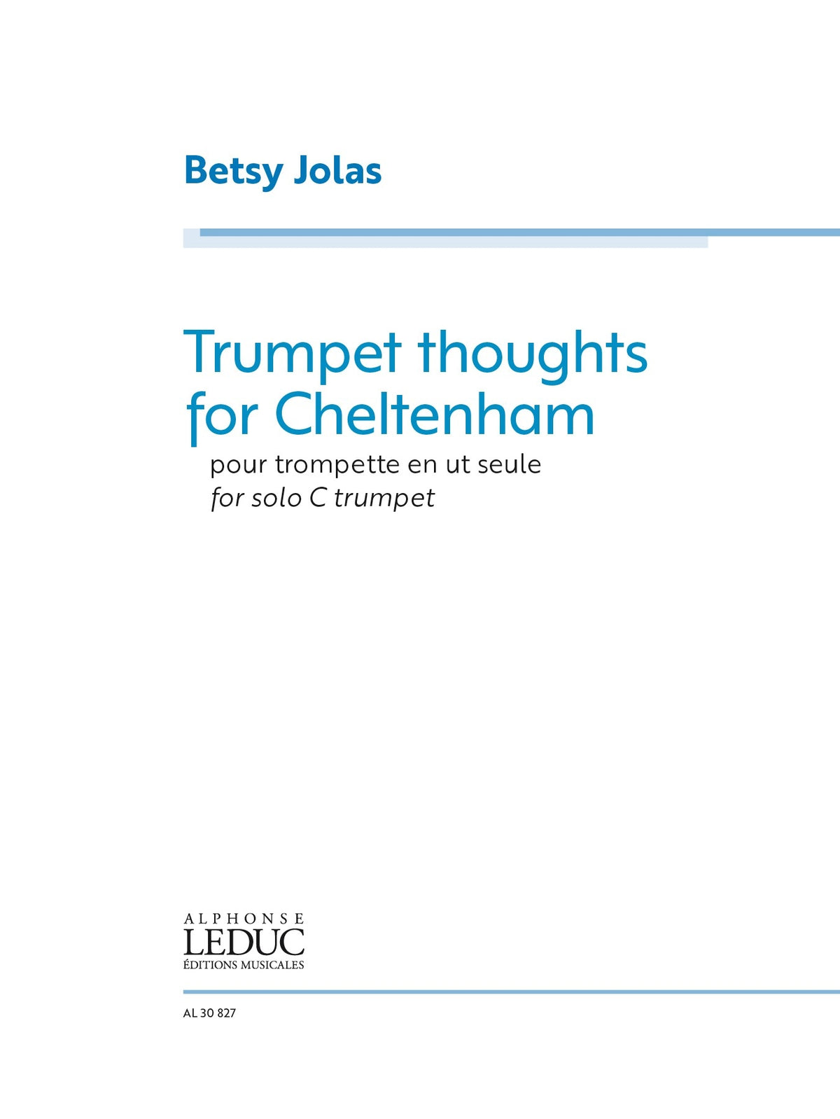 Product Cover for Trumpet Thoughts for Cheltenham
