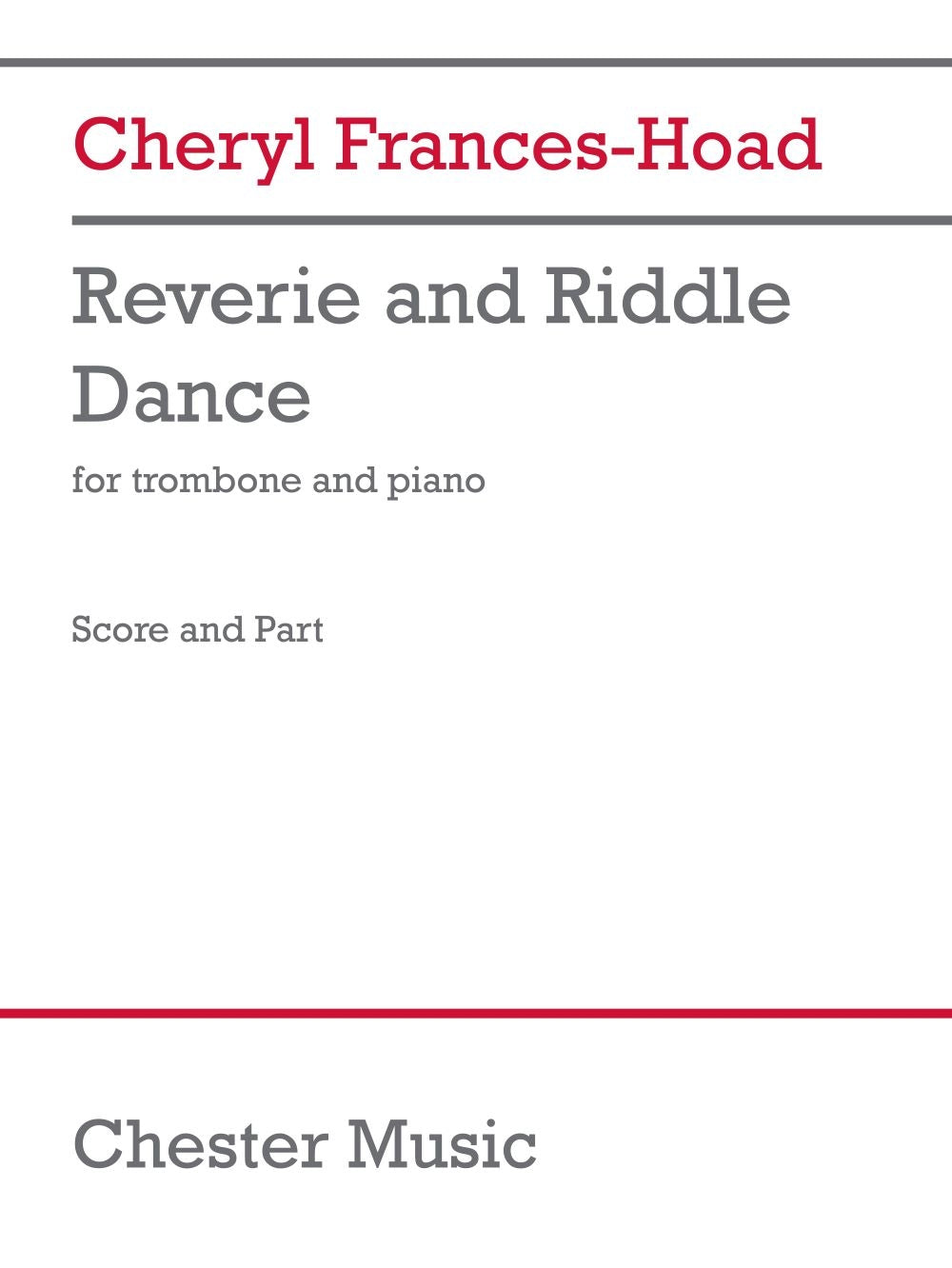 Product Cover for Reverie and Riddle Dance (Trombone Version)