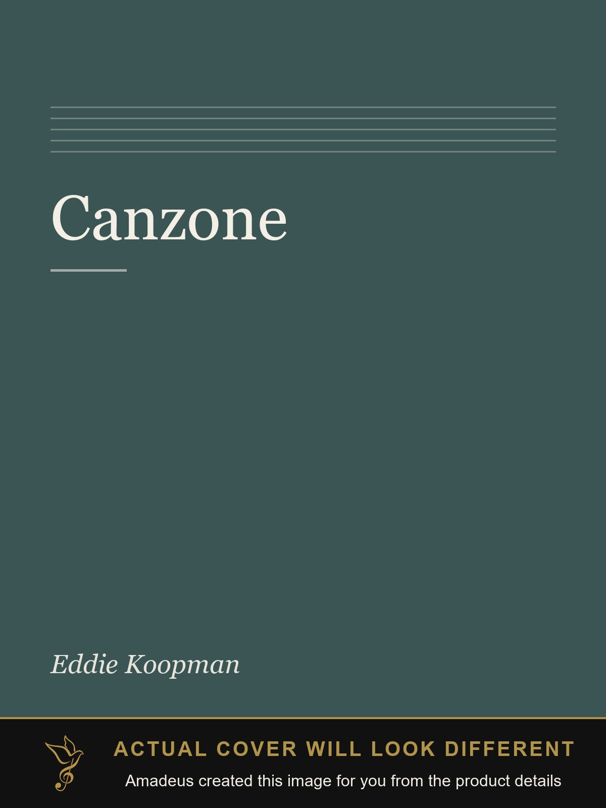 Canzone - Amadeus created this image from the product details; the actual cover will look different