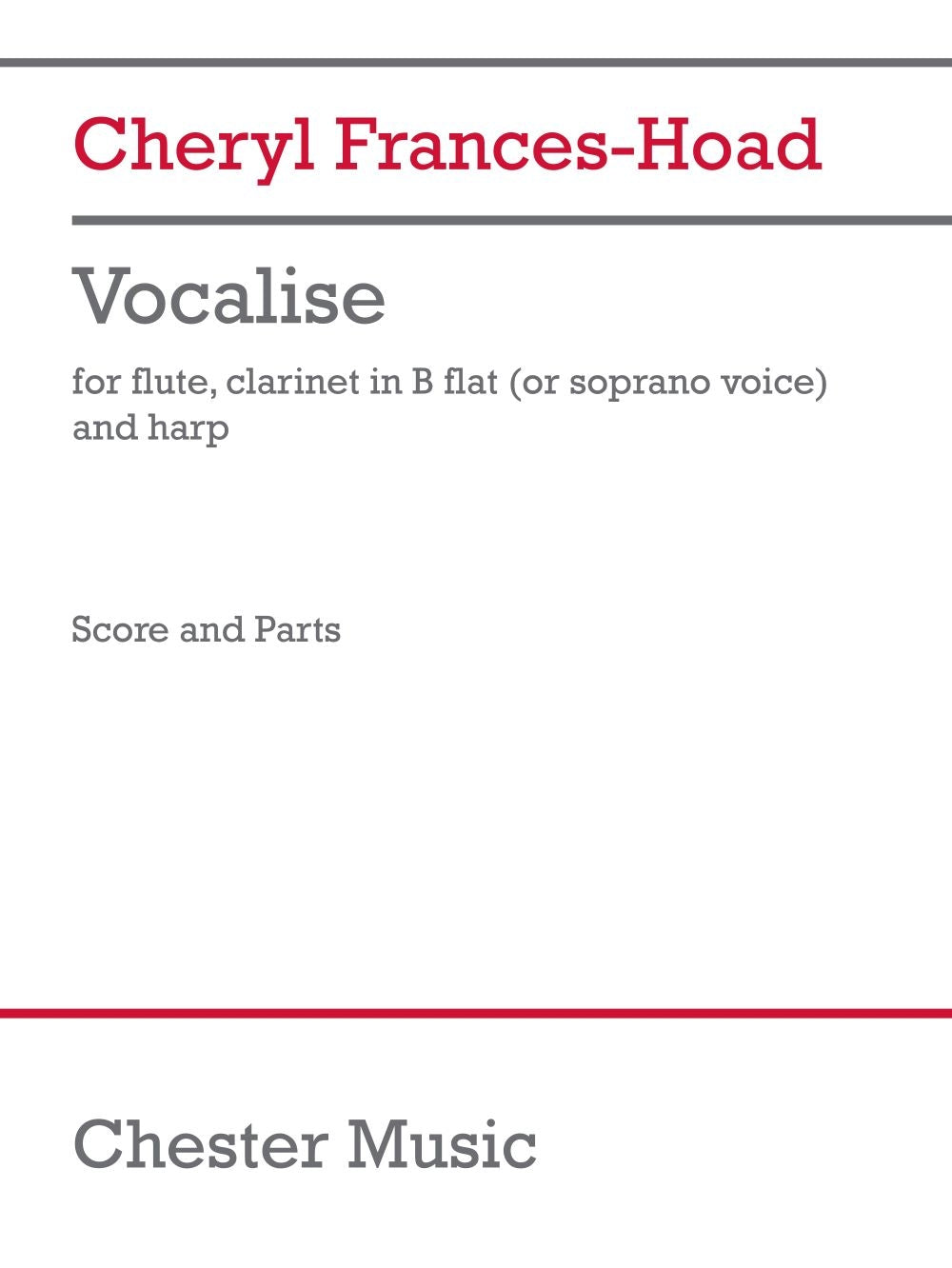 Product Cover for Vocalise (Score and Parts)