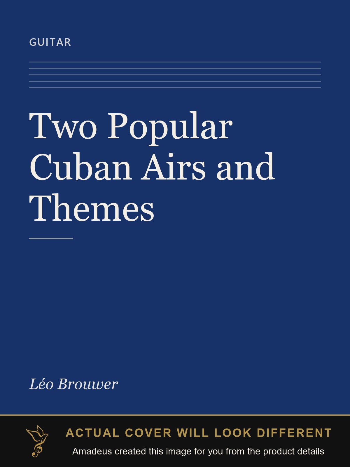 Two Popular Cuban Airs and Themes - Amadeus created this image from the product details; the actual cover will look different