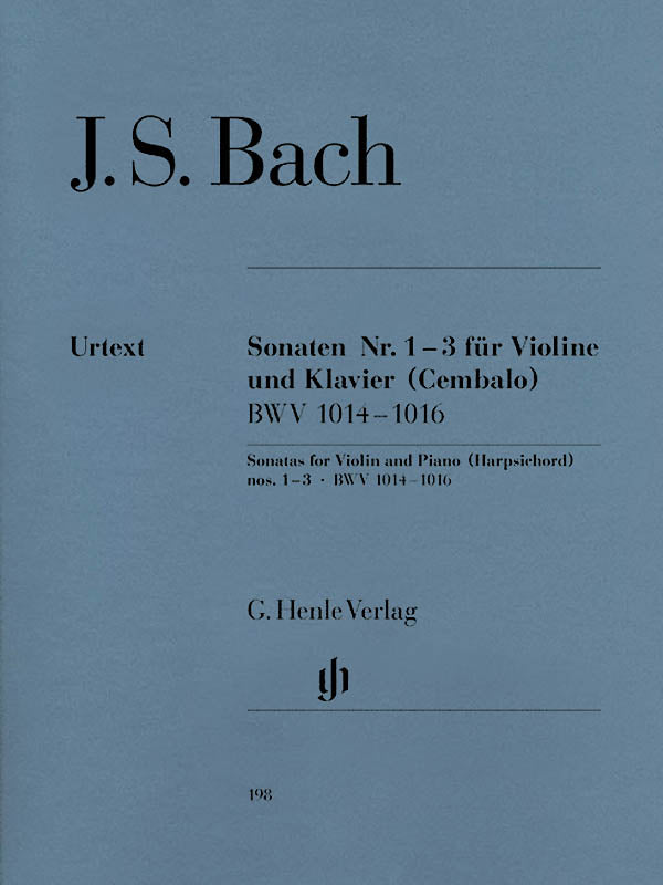 Product Cover for Sonatas for Violin and Piano (Harpsichord) 1-3 BWV 1014-1016